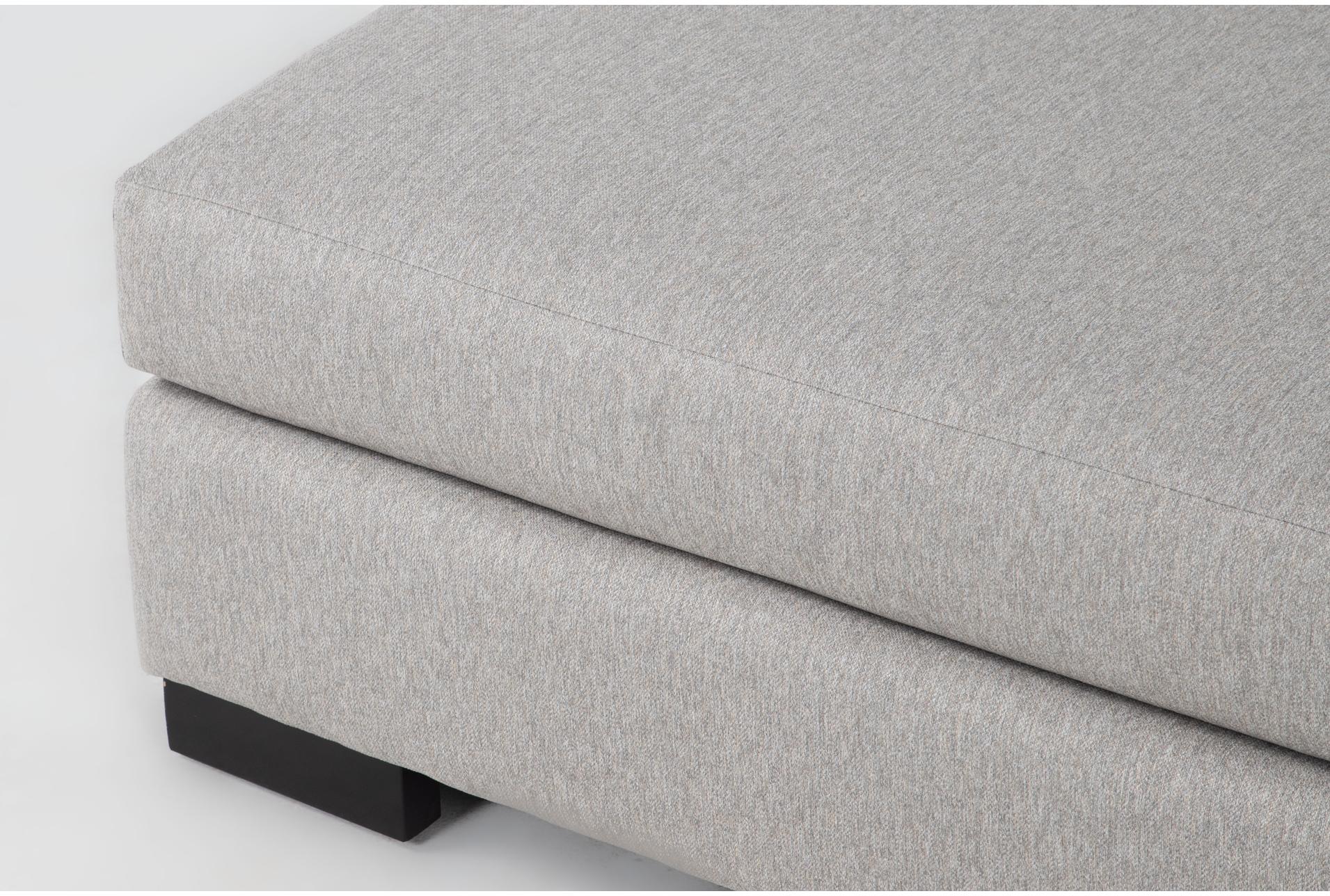lodge ii mineral grey high performance fabric 52" ottoman | square 9 lodge ii mineral grey high performance fabric 52" ottoman | square