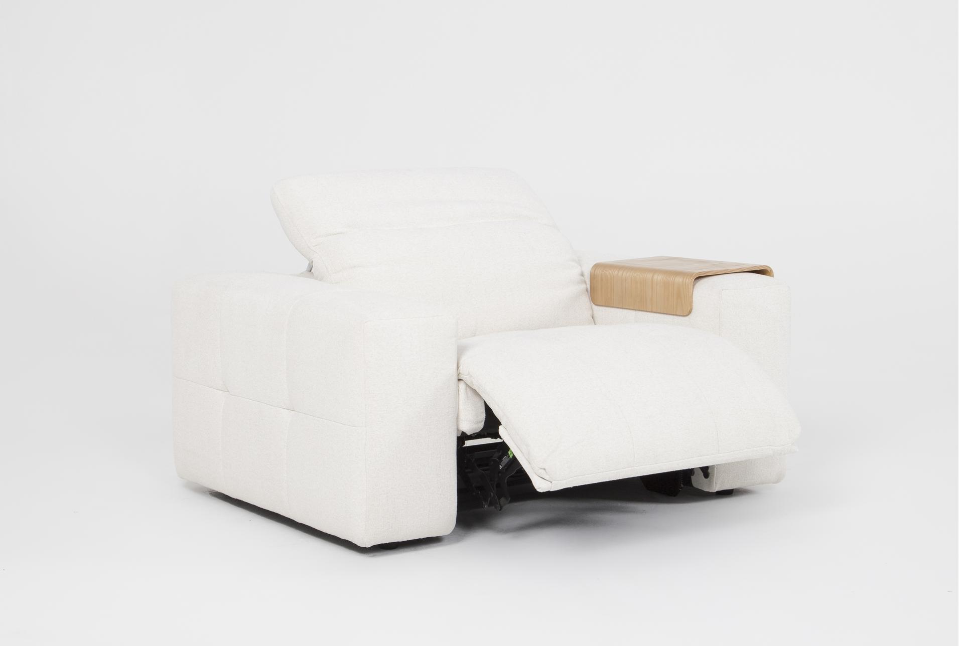amallo ivory power recliner with power headrest arm tray & usb 15 amallo ivory power recliner with power headrest arm tray & usb