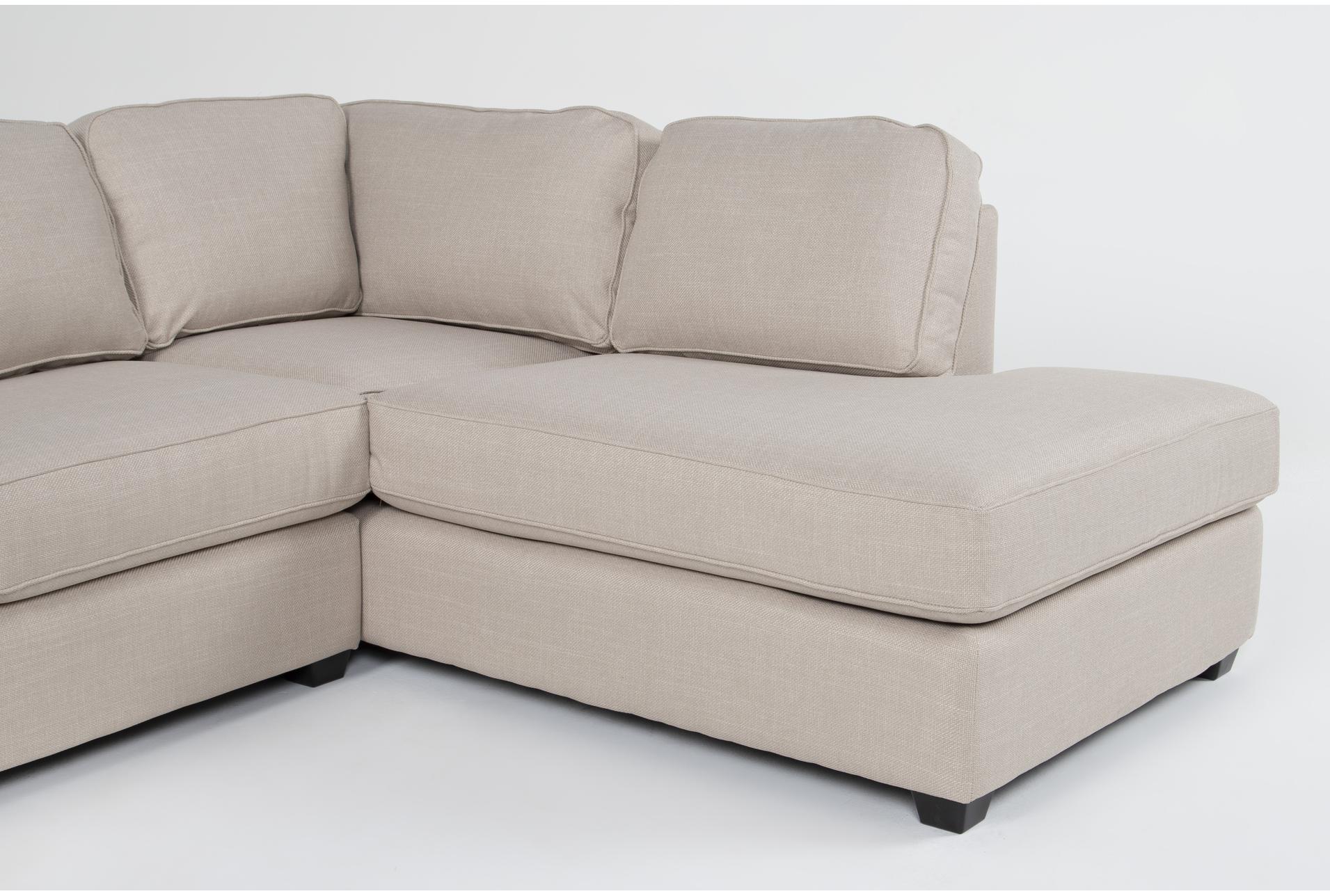 hampstead ii linen 140" 2 piece sectional with left arm facing sleeper sofa + right arm facing corner chaise & ottoman 12 hampstead ii linen 140" 2 piece sectional with left arm facing sleeper sofa + right arm facing corner chaise & ottoman