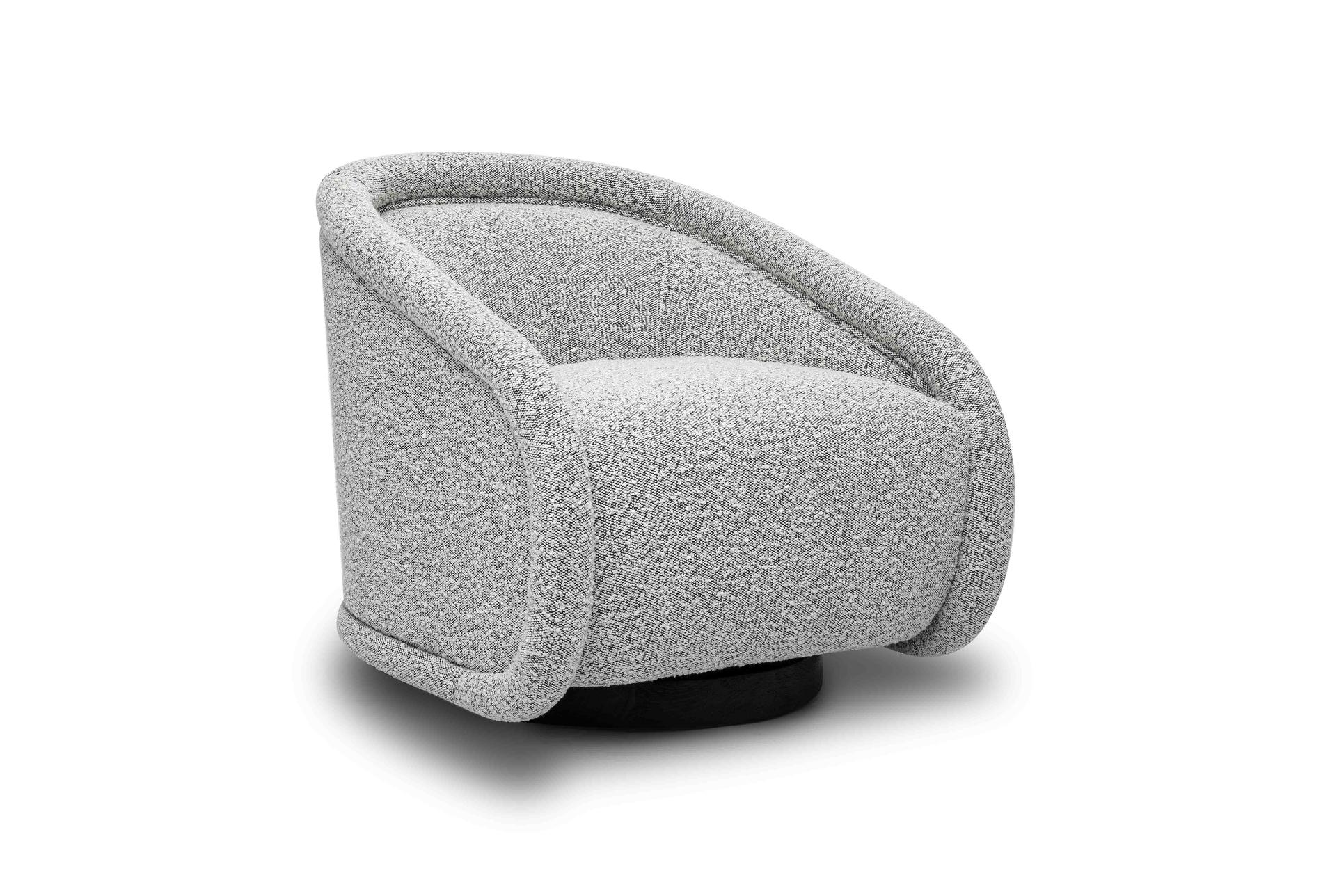 rory grey 29" boucle swivel chair 1 rory grey 29" boucle swivel chair