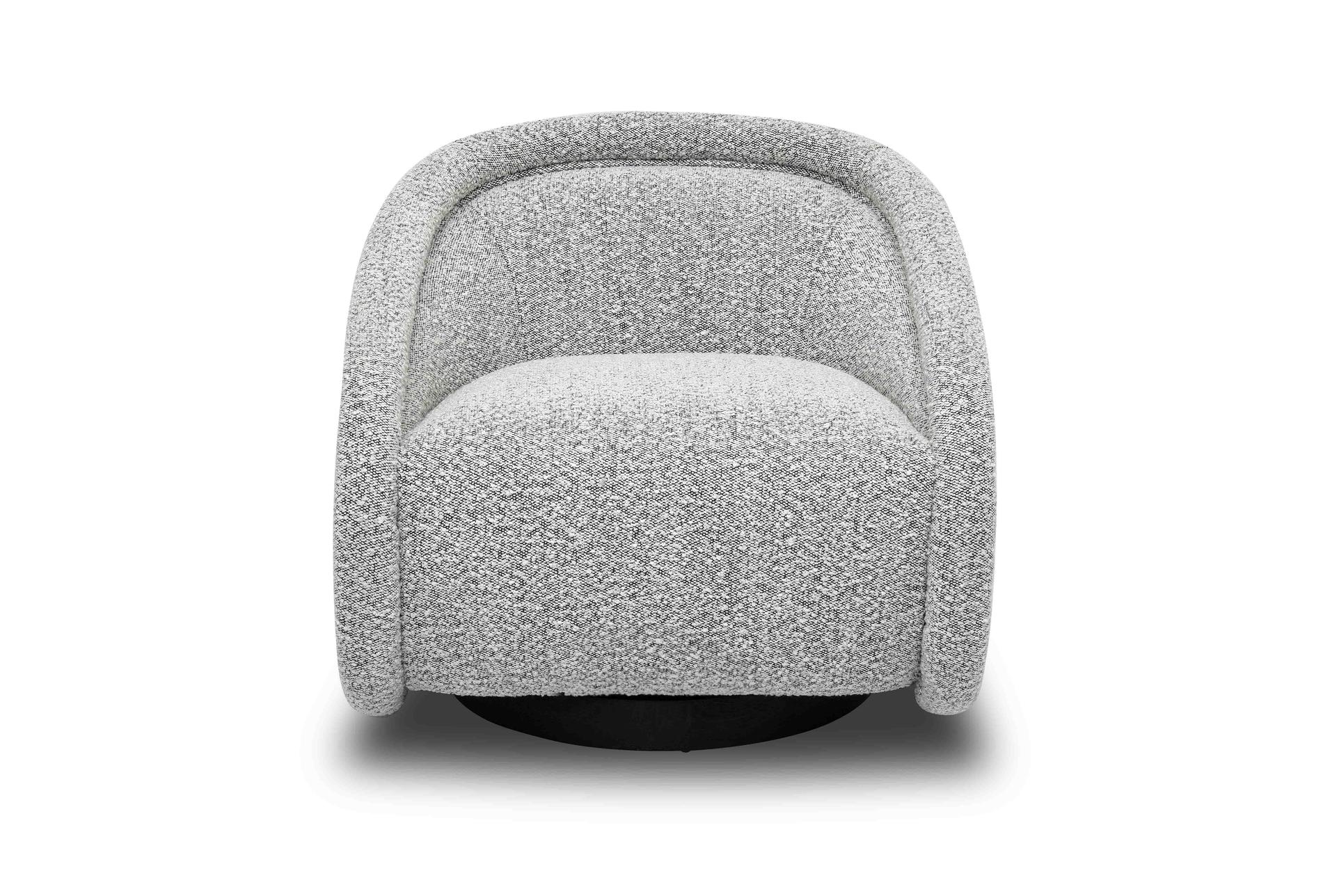 rory grey 29" boucle swivel chair 9 rory grey 29" boucle swivel chair