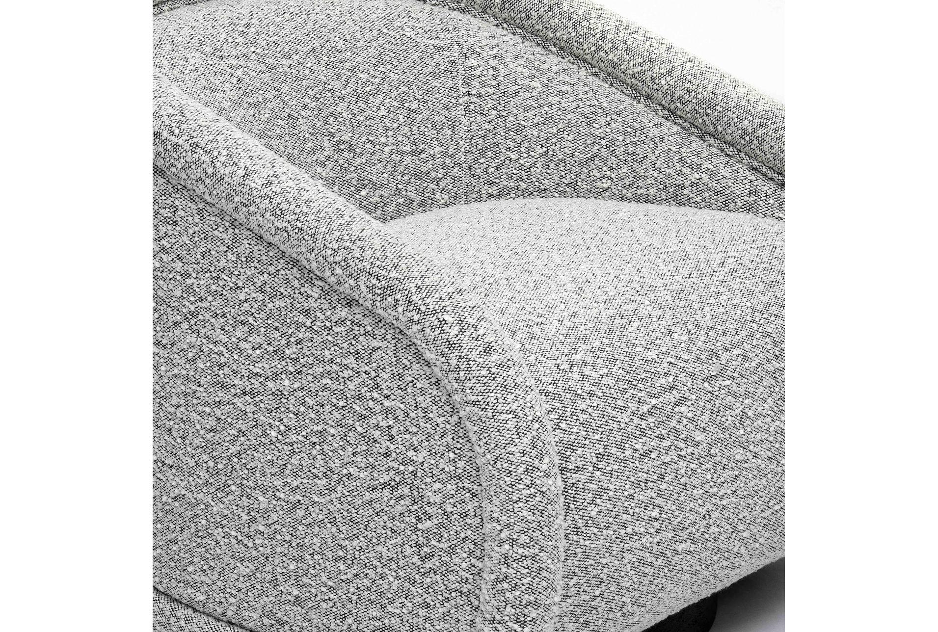 rory grey 29" boucle swivel chair 11 rory grey 29" boucle swivel chair