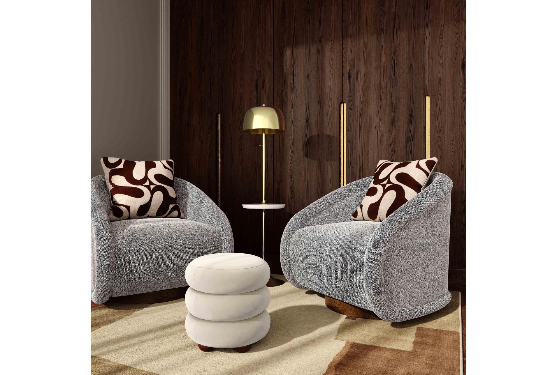 rory grey 29" boucle swivel chair 14 rory grey 29" boucle swivel chair