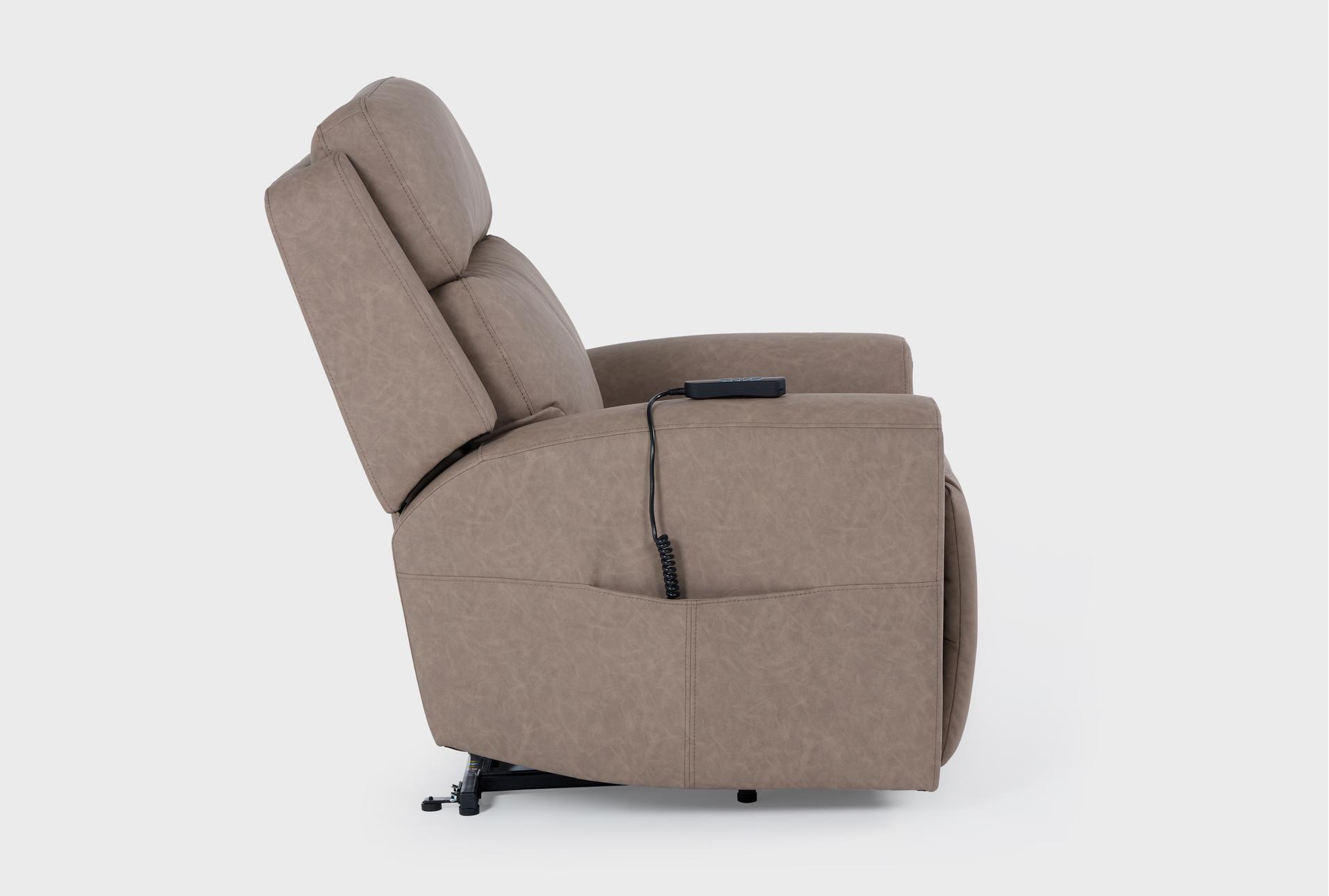 quinn beige fabric 39" power lift recliner with power headrest & usb 20 quinn beige fabric 39" power lift recliner with power headrest & usb