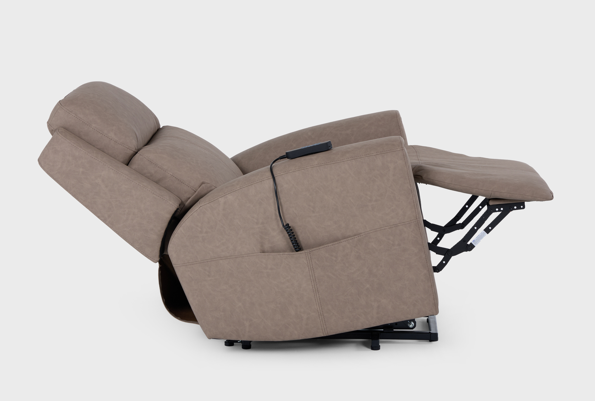 quinn beige fabric 39" power lift recliner with power headrest & usb 23 quinn beige fabric 39" power lift recliner with power headrest & usb