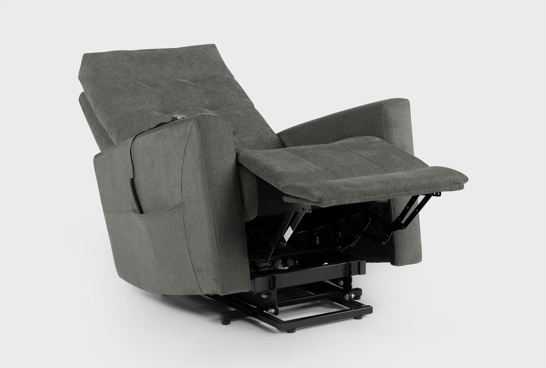 ansel grey fabric 33" power lift recliner with usb set of 2 17 ansel grey fabric 33" power lift recliner with usb set of 2