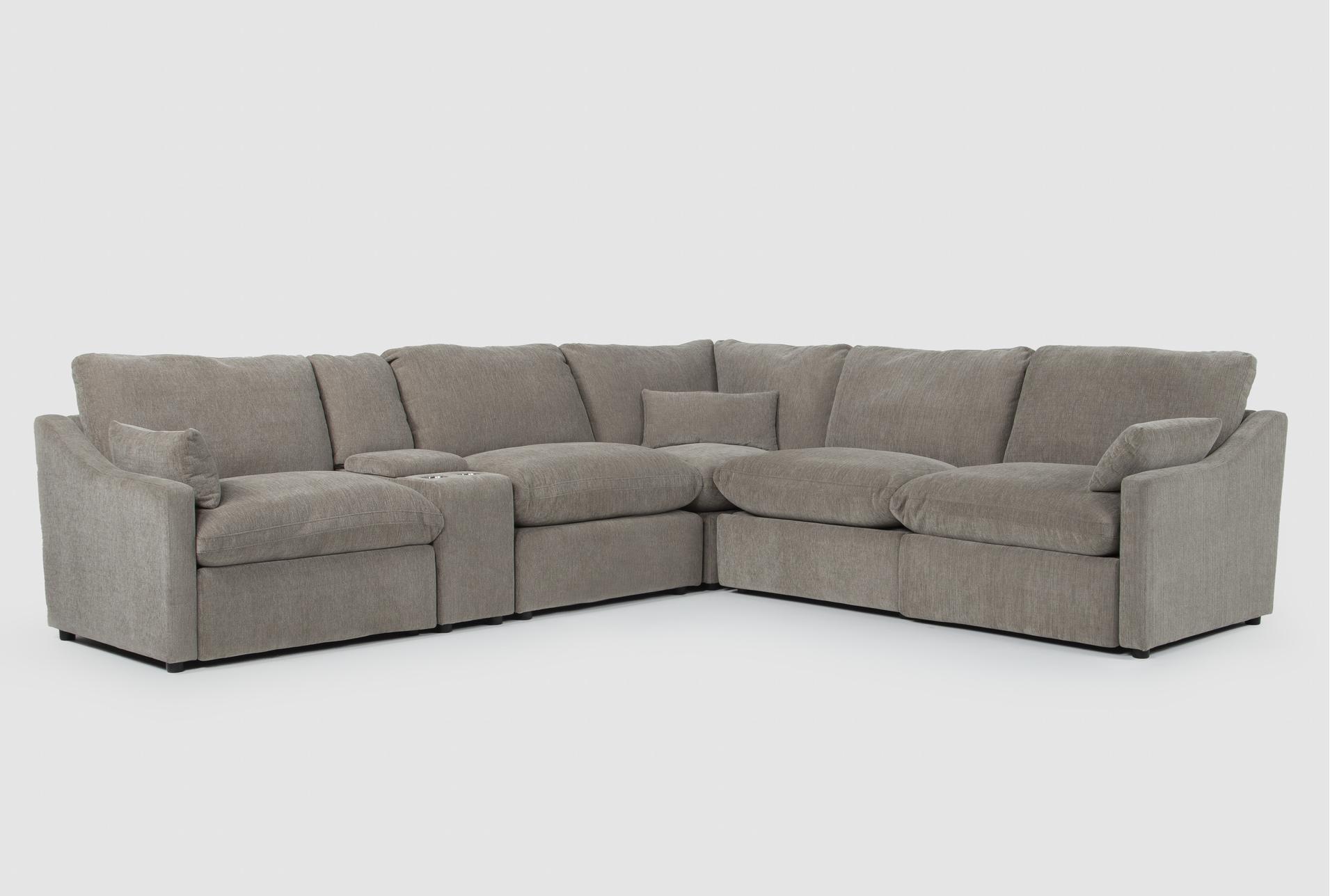 kennedy mocha 6 piece power reclining modular sectional with console 1 kennedy mocha 6 piece power reclining modular sectional with console