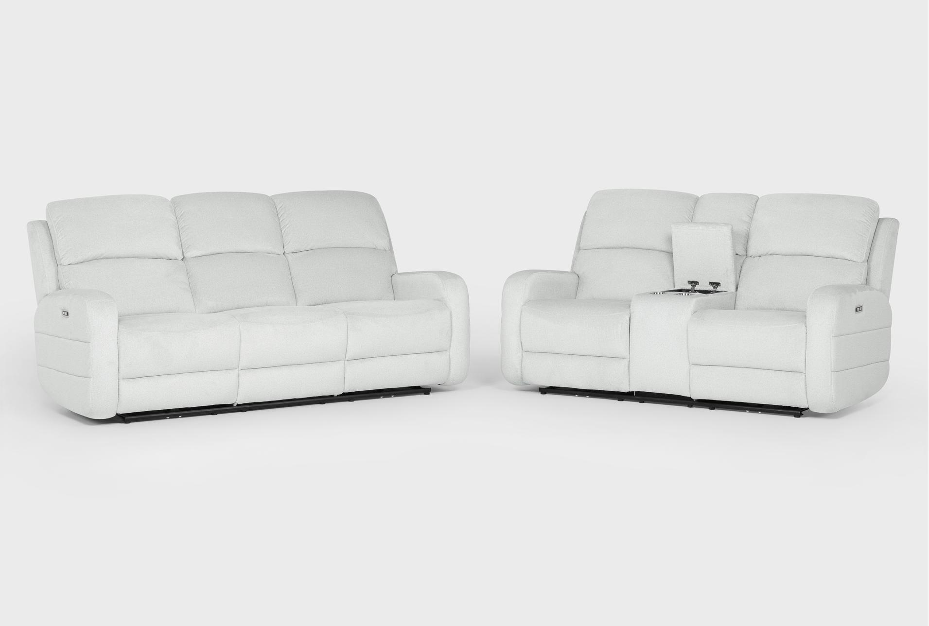 rio grey fabric 2 piece power reclining sofa and console loveseat set 18 rio grey fabric 2 piece power reclining sofa and console loveseat set