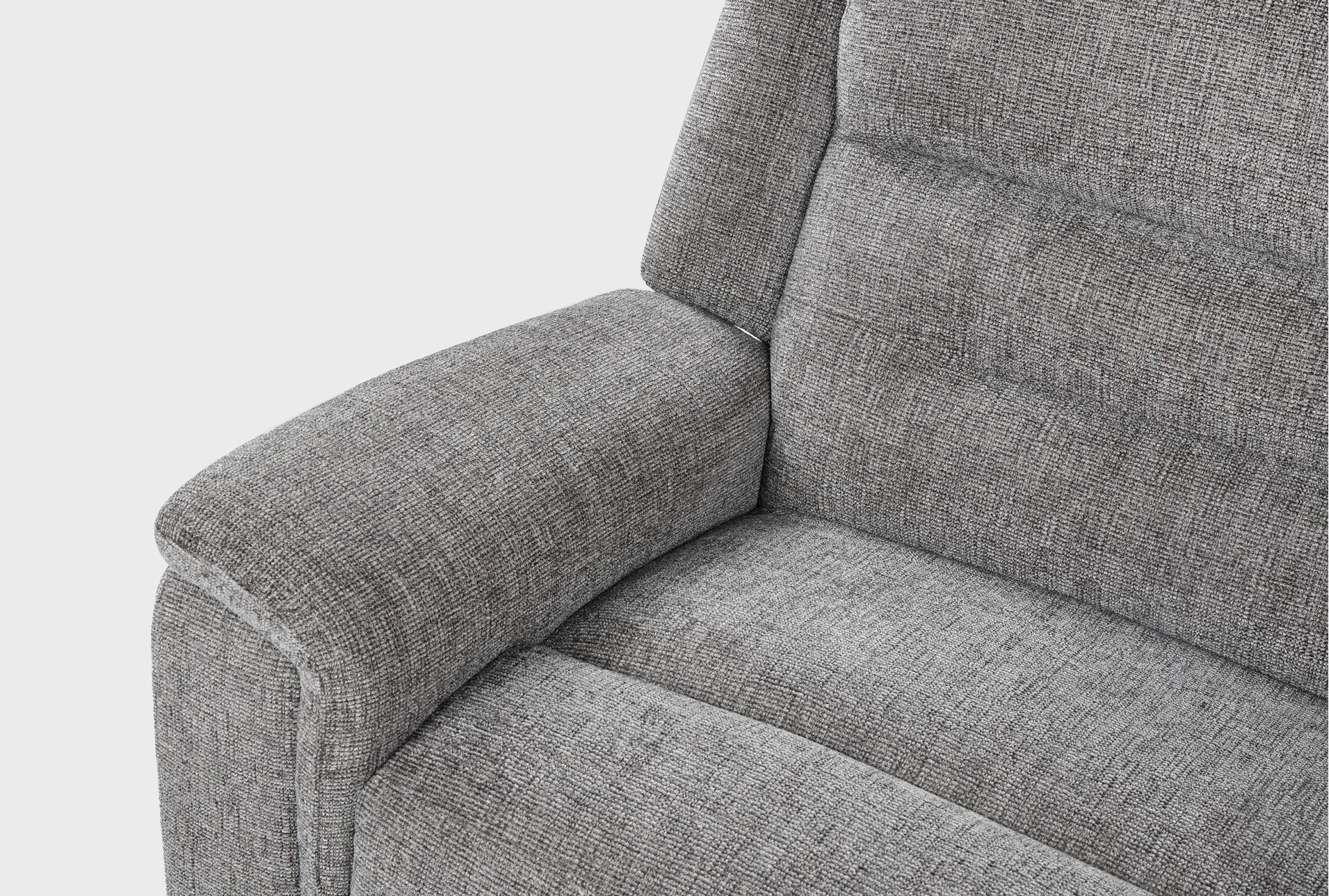dutton grey fabric 150" 6 piece power reclining modular sectional with 2 armless chairs 24 dutton grey fabric 150" 6 piece power reclining modular sectional with 2 armless chairs
