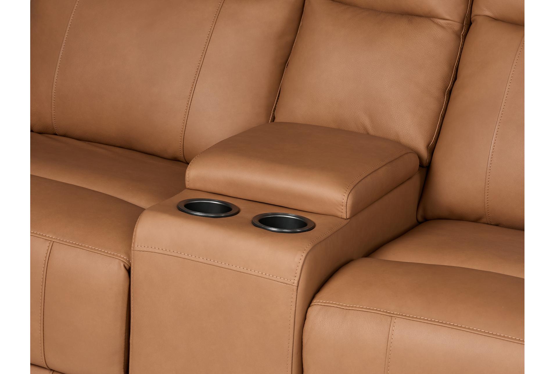 tatiana saddle brown leather 7 piece power reclining modular living room set with sofa, console loveseat & recliner with usb 29 tatiana saddle brown leather 7 piece power reclining modular living room set with sofa, console loveseat & recliner with usb