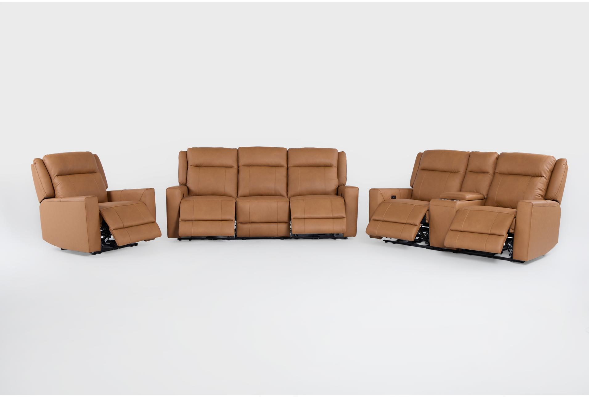 tatiana saddle brown leather 7 piece power reclining modular living room set with sofa, console loveseat & recliner with usb 19 tatiana saddle brown leather 7 piece power reclining modular living room set with sofa, console loveseat & recliner with usb