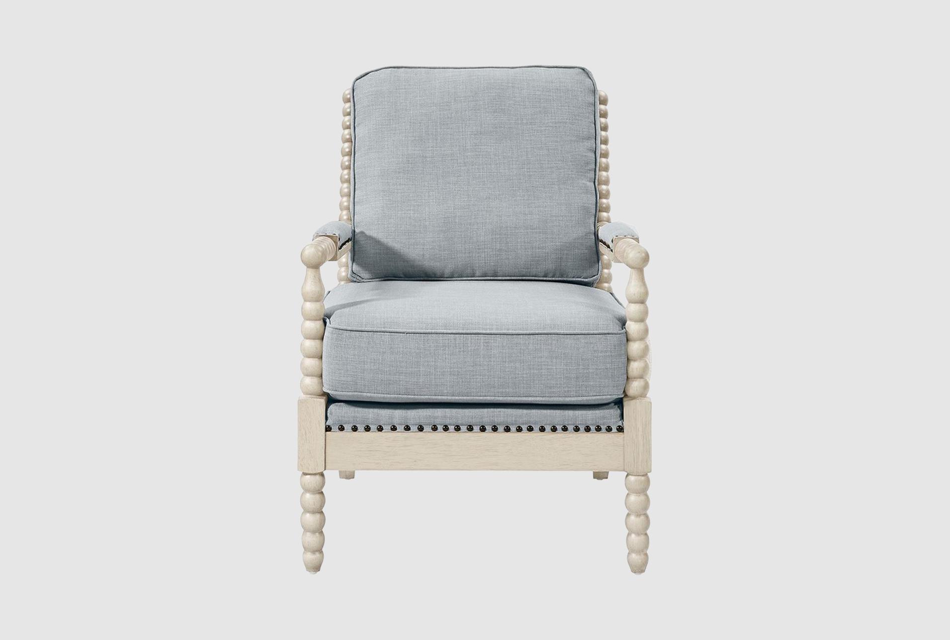 donohue light blue accent arm chair | polyurethane 1 donohue light blue accent arm chair | polyurethane