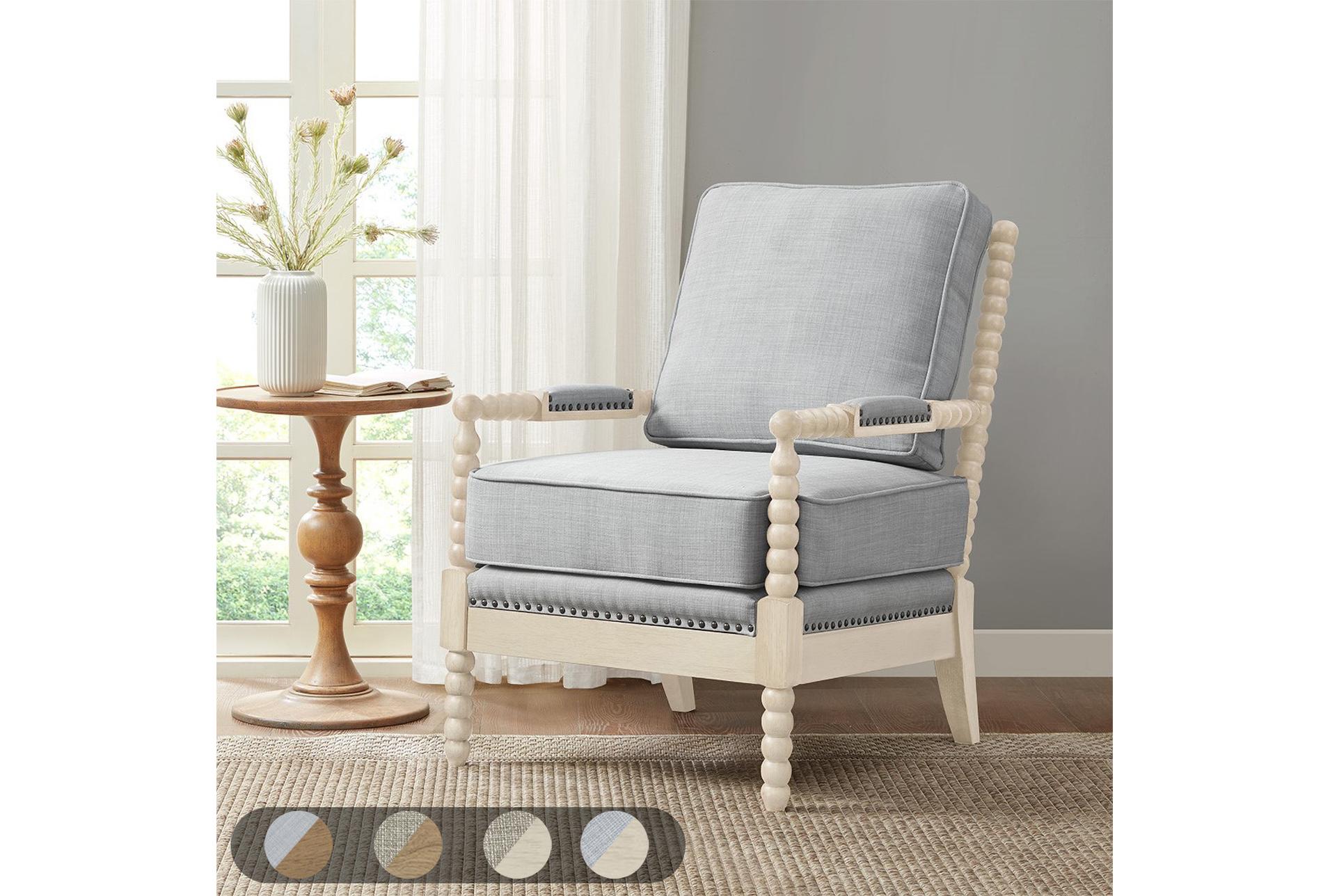 donohue light blue accent arm chair | polyurethane 8 donohue light blue accent arm chair | polyurethane