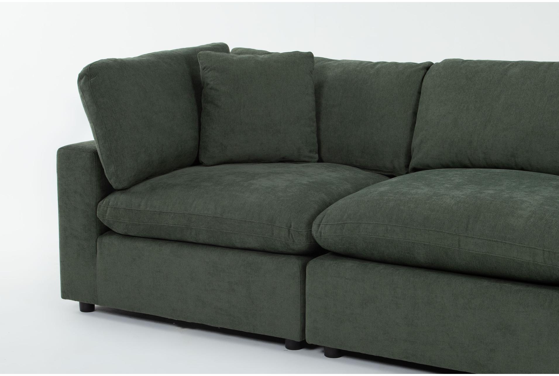 zone green fabric 5 piece modular l-shaped sectional with 3 corners 2 armless chairs | reversible | loose reversible back 8 zone green fabric 5 piece modular l-shaped sectional with 3 corners 2 armless chairs | reversible | loose reversible back