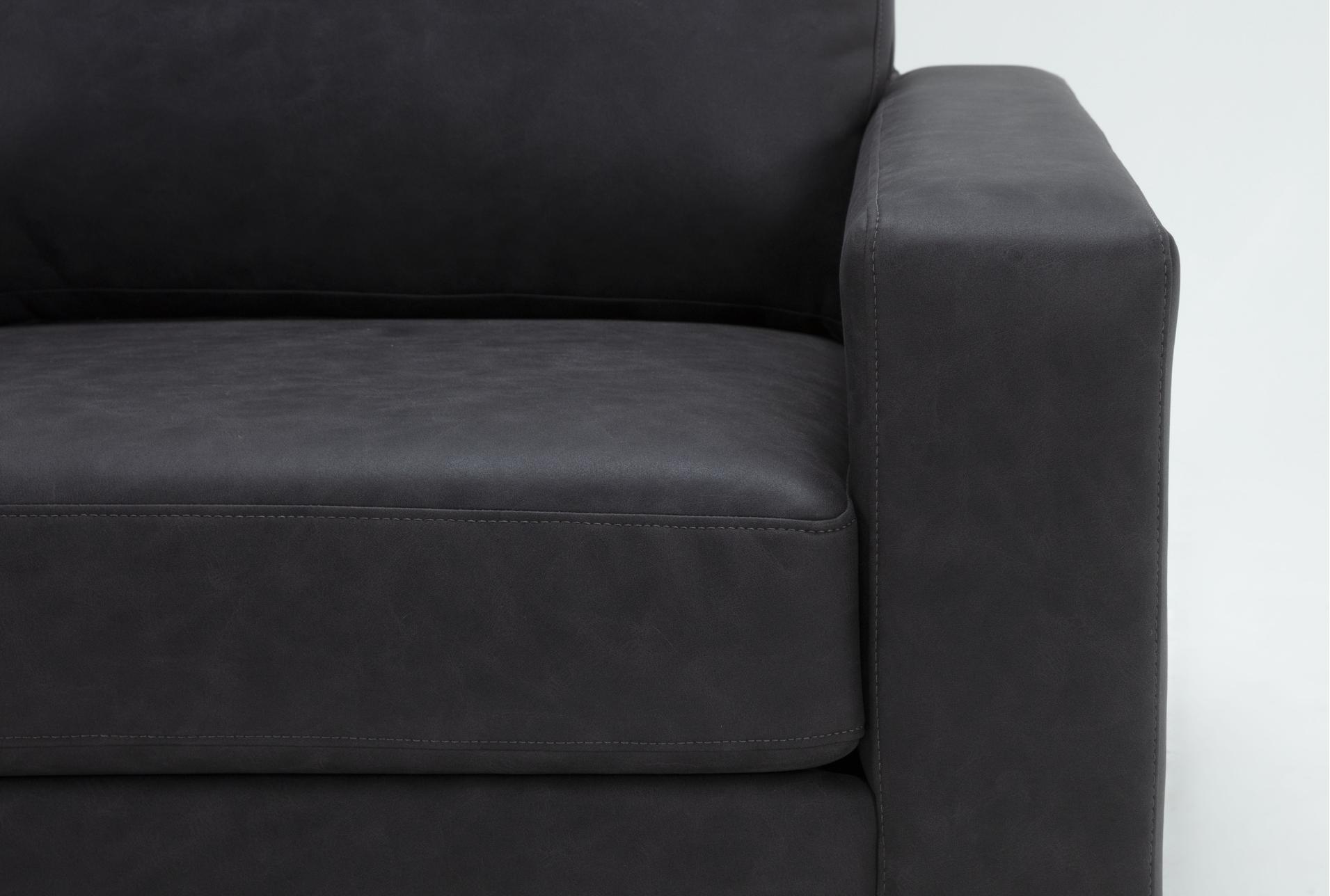 araceli ii charcoal grey black vegan faux leather 4 piece full sleeper sectional with left arm facing chaise 12 araceli ii charcoal grey black vegan faux leather 4 piece full sleeper sectional with left arm facing chaise