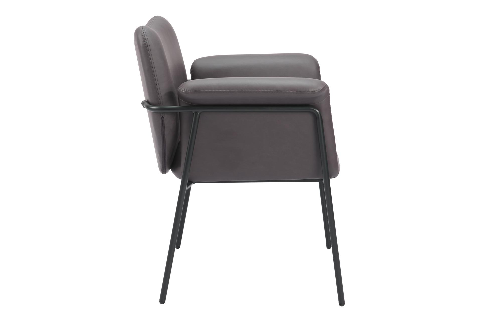 heritage brown faux leather & steel accent chair with arms 10 heritage brown faux leather & steel accent chair with arms