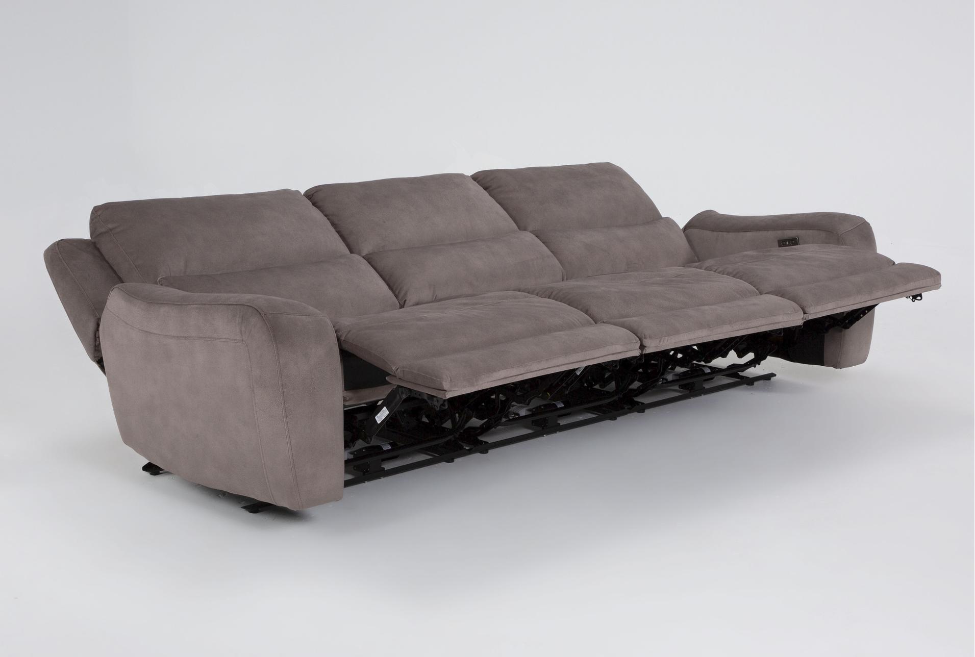 ryder grey fabric 114" 3 piece power triple reclining modular sofa | usb 14 ryder grey fabric 114" 3 piece power triple reclining modular sofa | usb