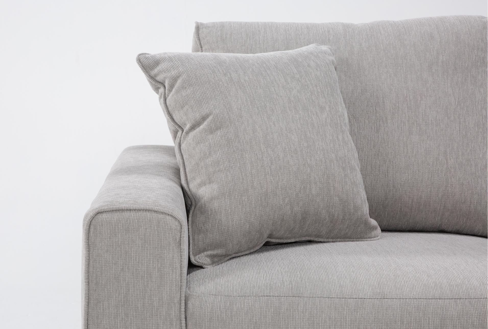 holland mist grey performance fabric 3 piece 95" modular flexsteel sectional with right arm facing chaise | reversible 8 holland mist grey performance fabric 3 piece 95" modular flexsteel sectional with right arm facing chaise | reversible