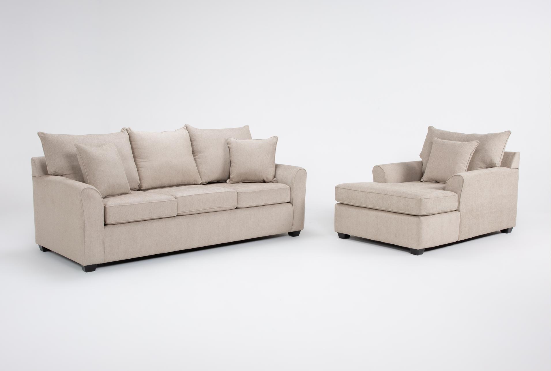 jaylen ii sand beige fabric 88" sofa & chaise set 1 jaylen ii sand beige fabric 88" sofa & chaise set