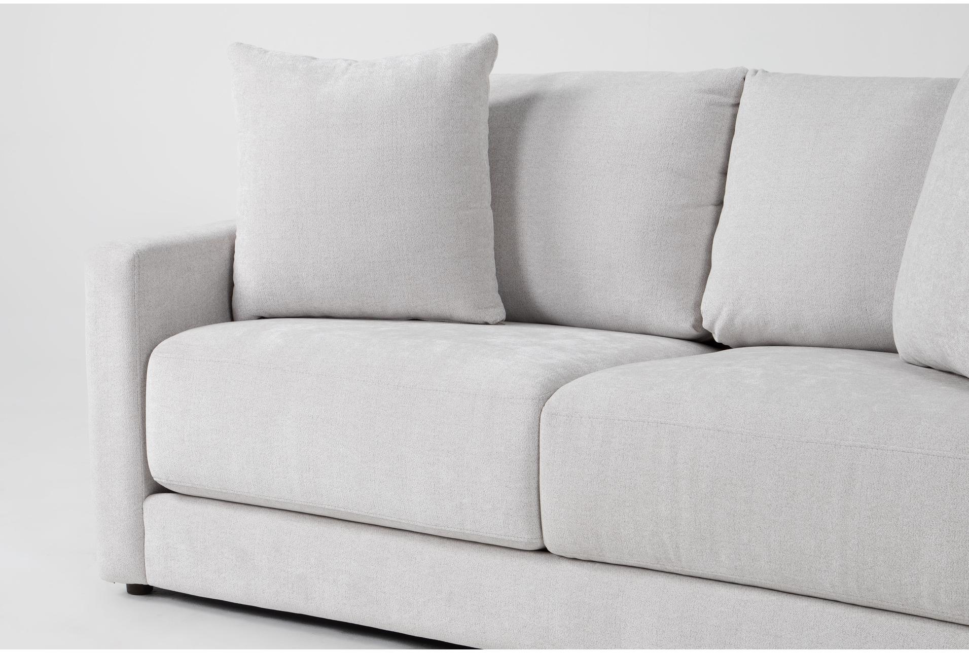 alicia greige grey chenille 138" 3 piece sectional with right arm facing chaise | reversible | fabric 9 alicia greige grey chenille 138" 3 piece sectional with right arm facing chaise | reversible | fabric