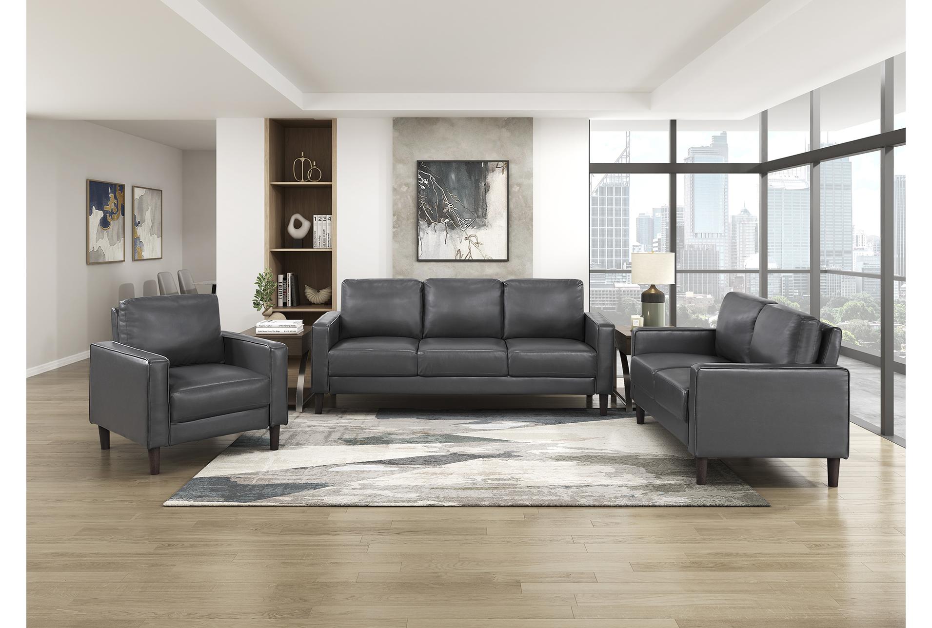 mendon dark grey 77" faux leather sofa 20 mendon dark grey 77" faux leather sofa