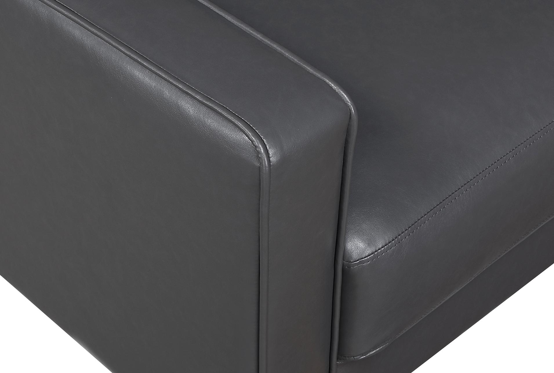 mendon dark grey 77" faux leather sofa 14 mendon dark grey 77" faux leather sofa