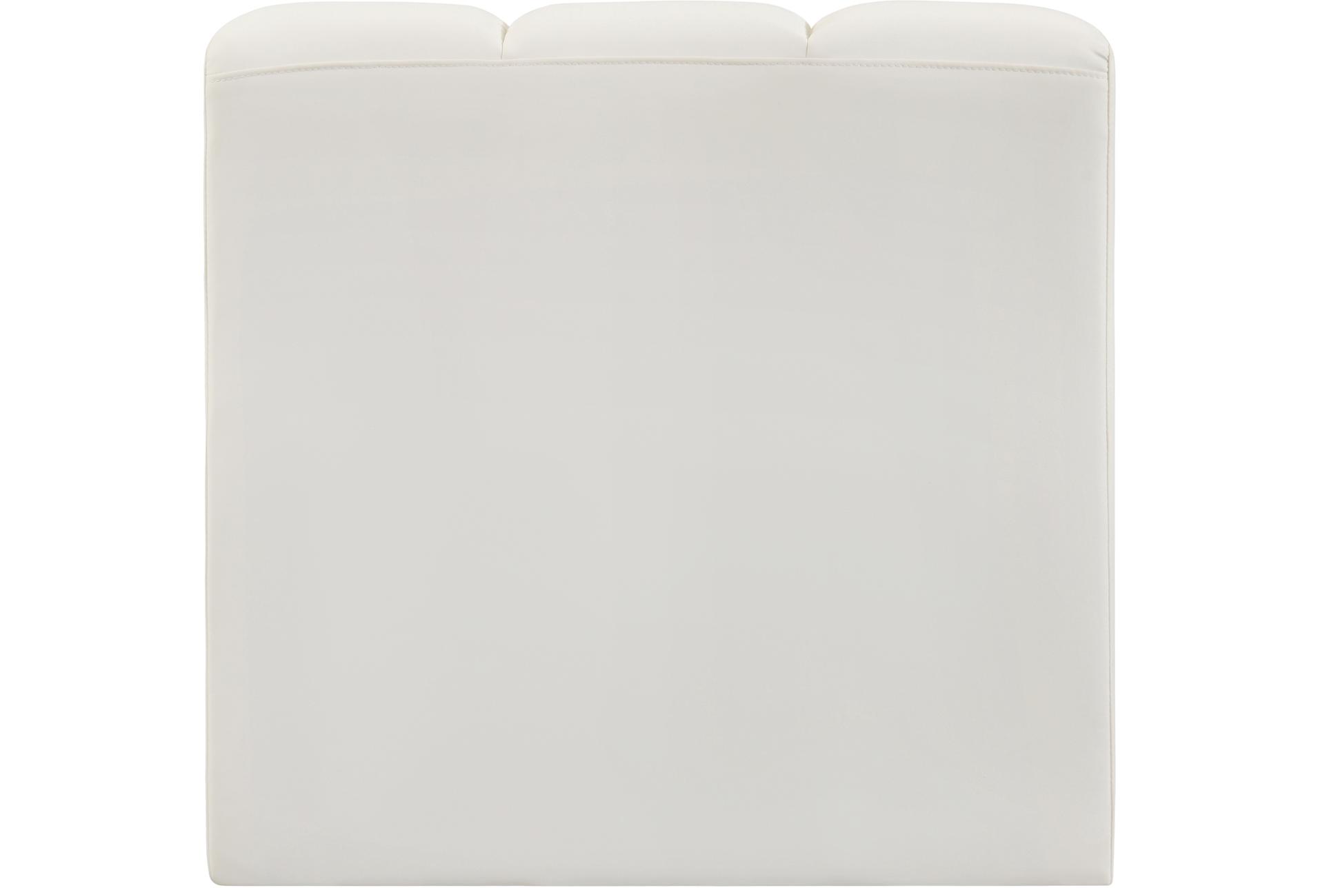 arc cream white vegan leather straight chair | fabric | armless | modular 14 arc cream white vegan leather straight chair | fabric | armless | modular