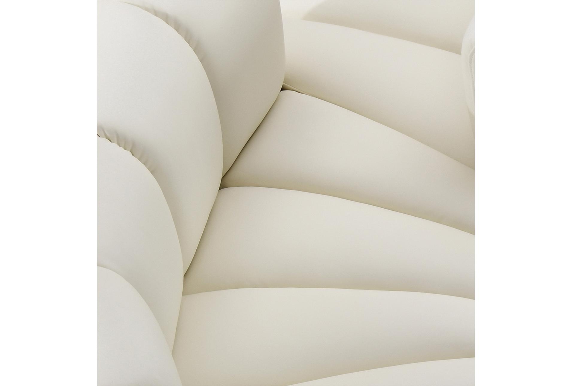 arc cream white vegan leather straight chair | fabric | armless | modular 15 arc cream white vegan leather straight chair | fabric | armless | modular