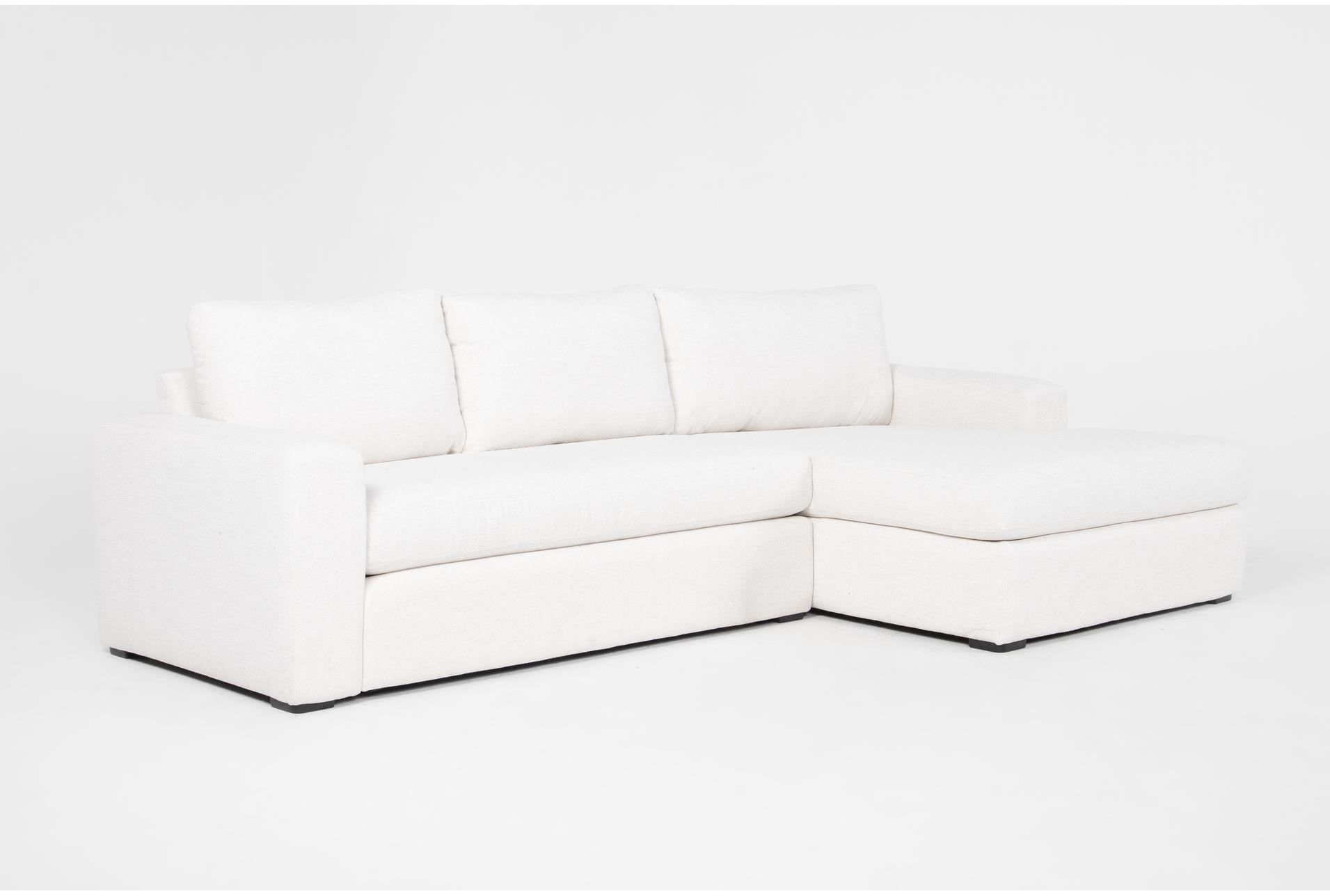 isabella ii cream beige 116" 2 piece sectional with right arm facing chaise | fabric | loose reversible back 1 isabella ii cream beige 116" 2 piece sectional with right arm facing chaise | fabric | loose reversible back
