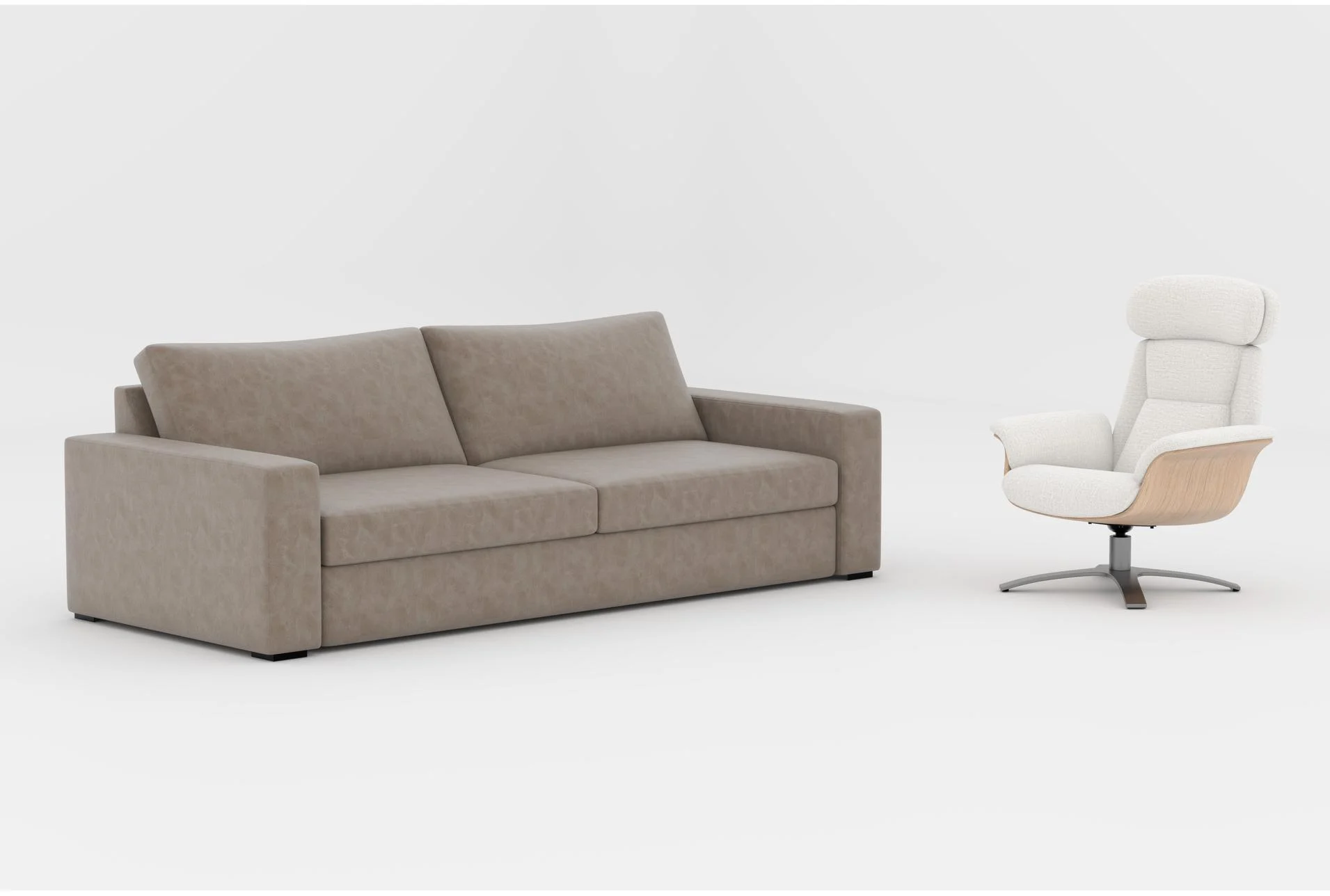 araceli ii taupe beige vegan faux leather 95" sofa|solana white fabric wheat reclining swivel arm chair with adjustable headrest 1 araceli ii taupe beige vegan faux leather 95" sofa|solana white fabric wheat reclining swivel arm chair with adjustable headrest