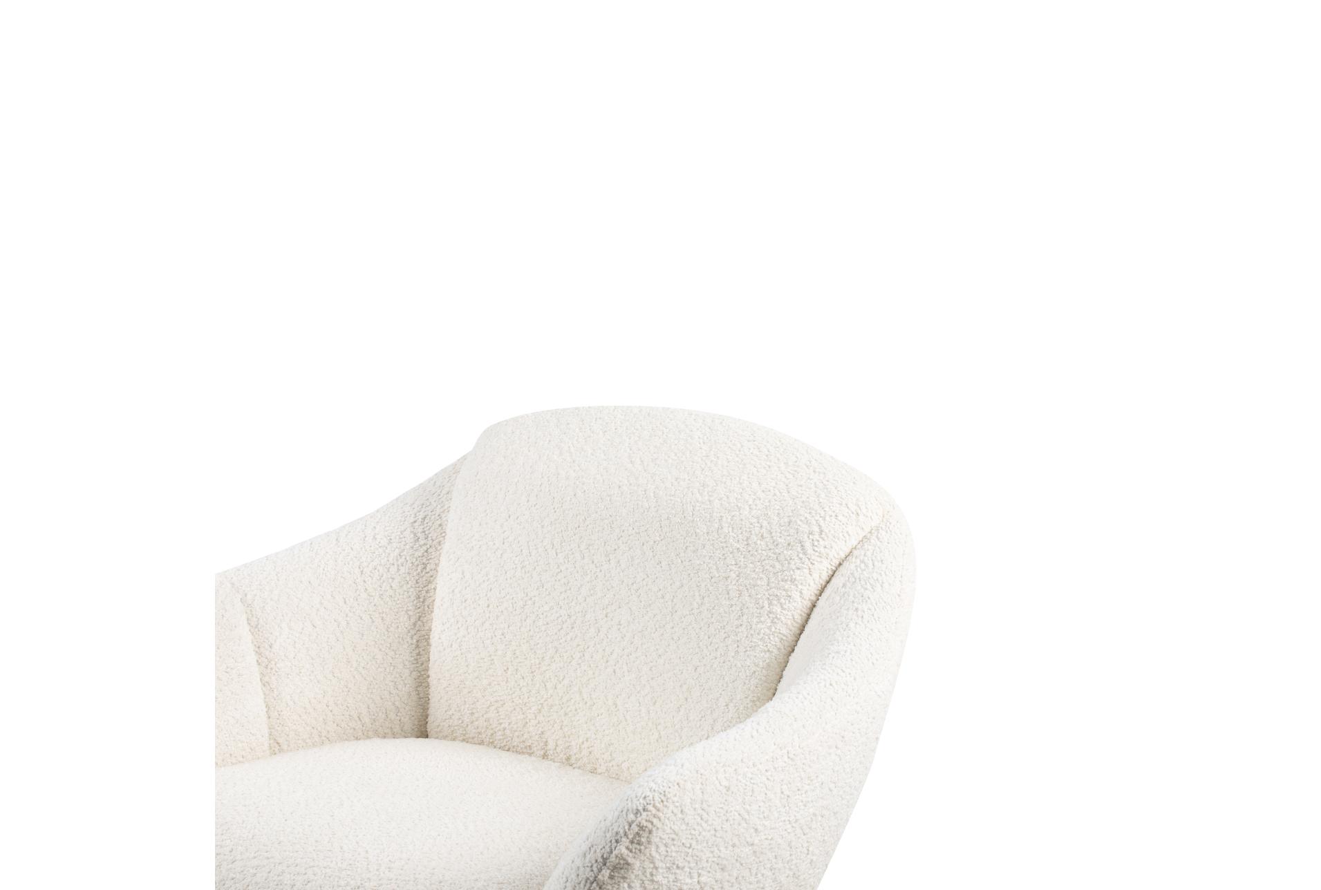 fleming ivory upholstered wood boucle swivel lounge chair | fabric | solid 16 fleming ivory upholstered wood boucle swivel lounge chair | fabric | solid
