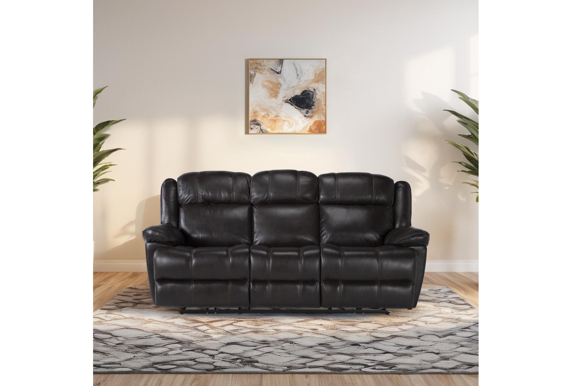 eckhart brown leather 86" power reclining sofa with power headrest & usb | adjustable headrests 20 eckhart brown leather 86" power reclining sofa with power headrest & usb | adjustable headrests