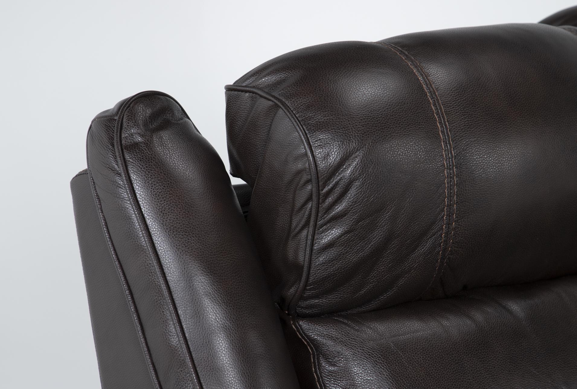 eckhart brown leather 86" power reclining sofa with power headrest & usb | adjustable headrests 18 eckhart brown leather 86" power reclining sofa with power headrest & usb | adjustable headrests