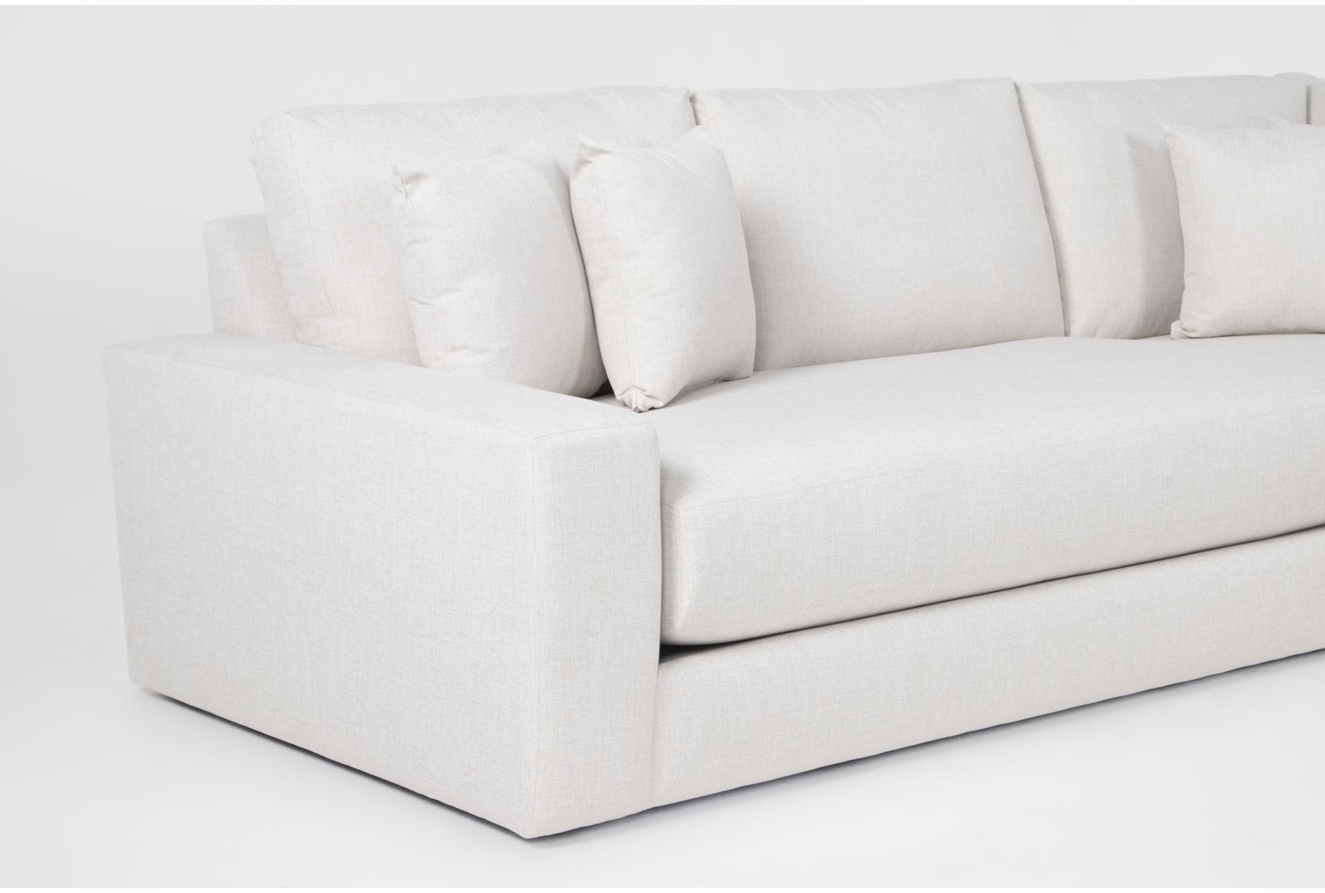 sawyer linen 124" fabric 3 piece l-shaped sectional 7 sawyer linen 124" fabric 3 piece l-shaped sectional