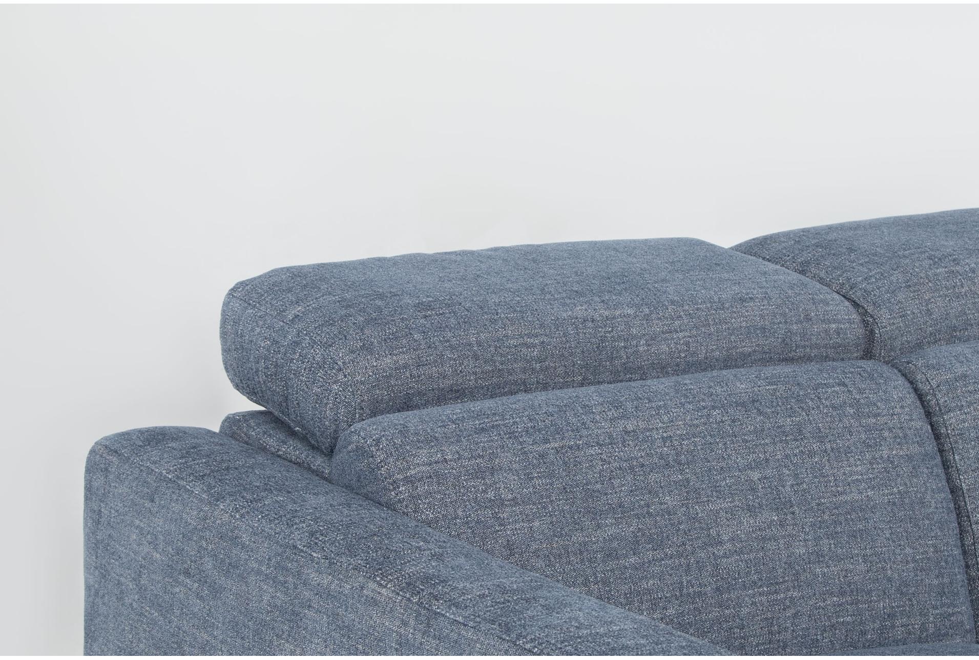 blake denim blue 113" 2 piece power reclining sectional | right arm facing chaise 23 blake denim blue 113" 2 piece power reclining sectional | right arm facing chaise