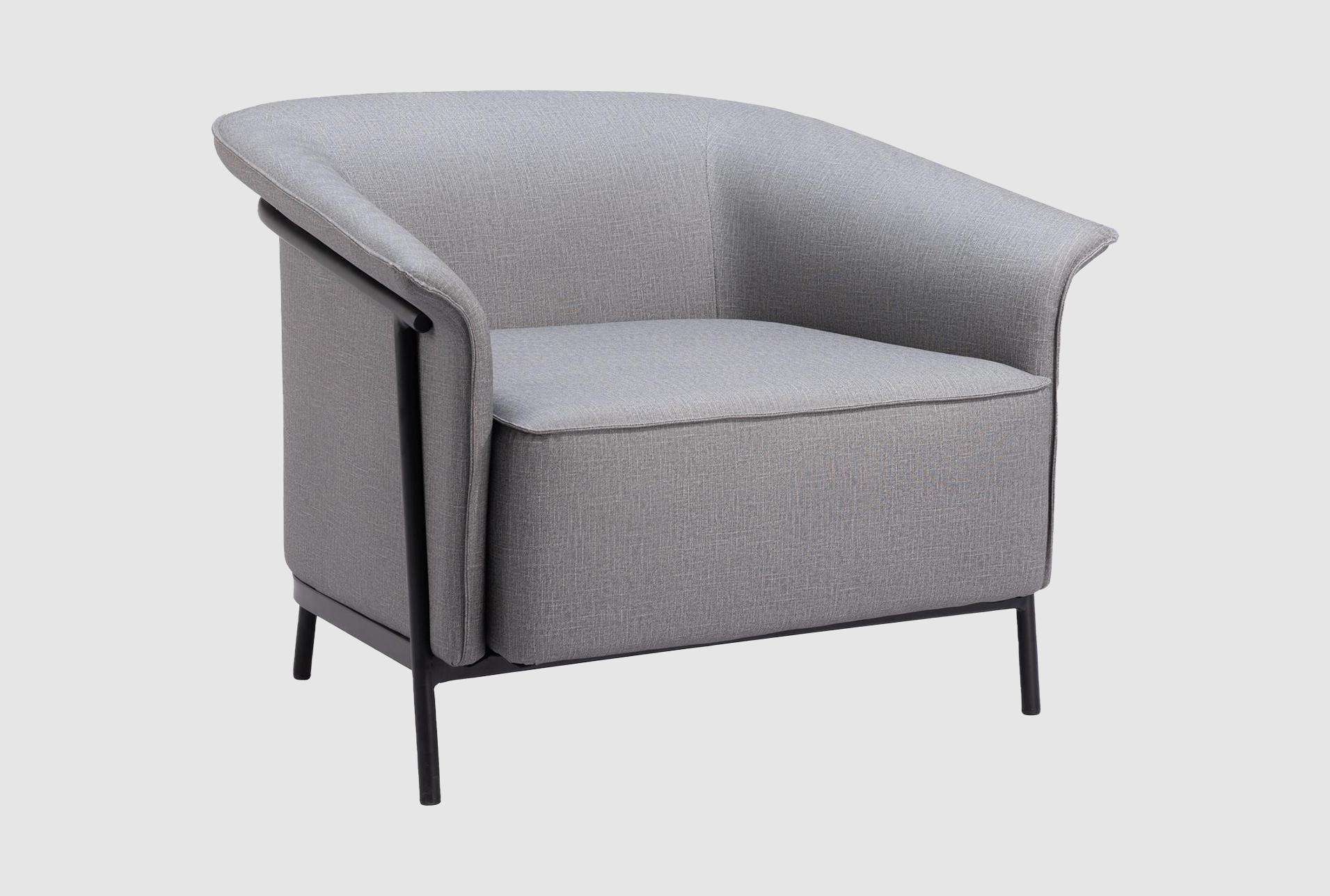 burry slate grey metal accent arm chair | fabric | with arms 1 burry slate grey metal accent arm chair | fabric | with arms