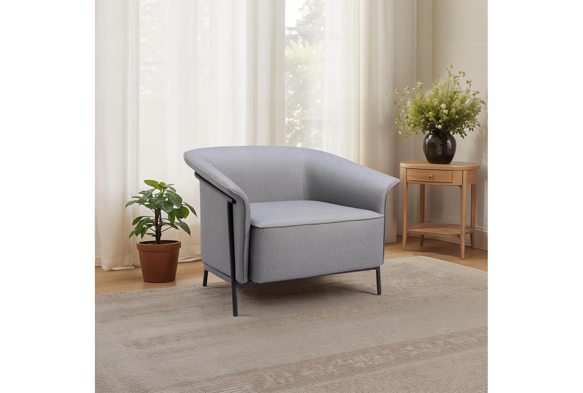 burry slate grey metal accent arm chair | fabric | with arms 14 burry slate grey metal accent arm chair | fabric | with arms