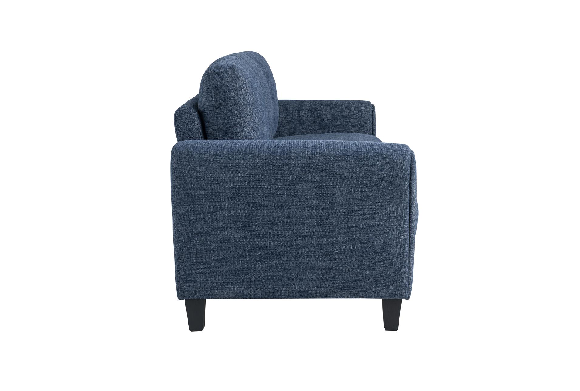 westin blue fabric 80" microfiber sofa 12 westin blue fabric 80" microfiber sofa