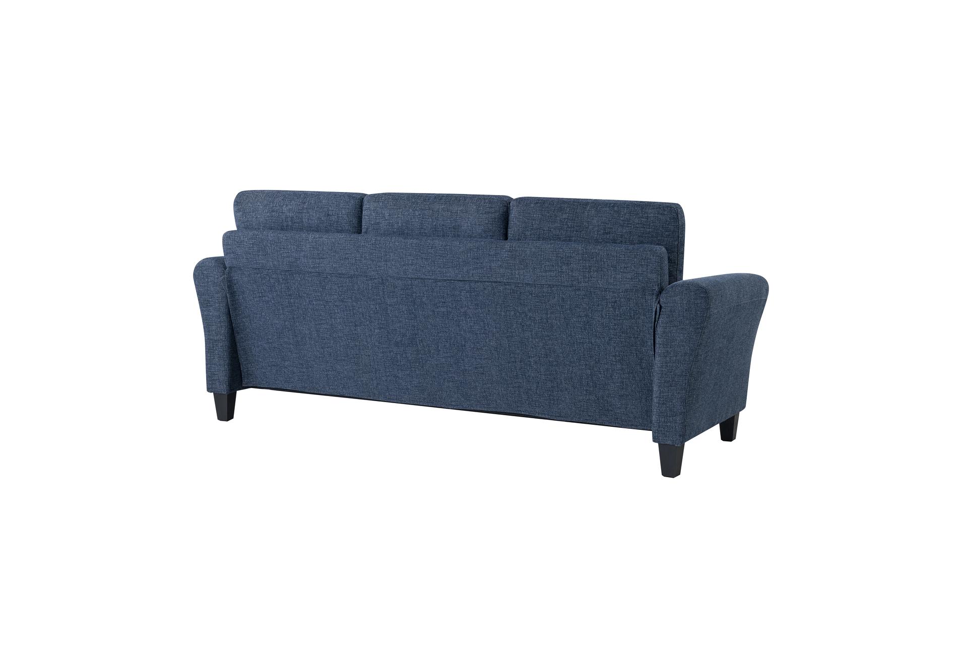 westin blue fabric 80" microfiber sofa 15 westin blue fabric 80" microfiber sofa