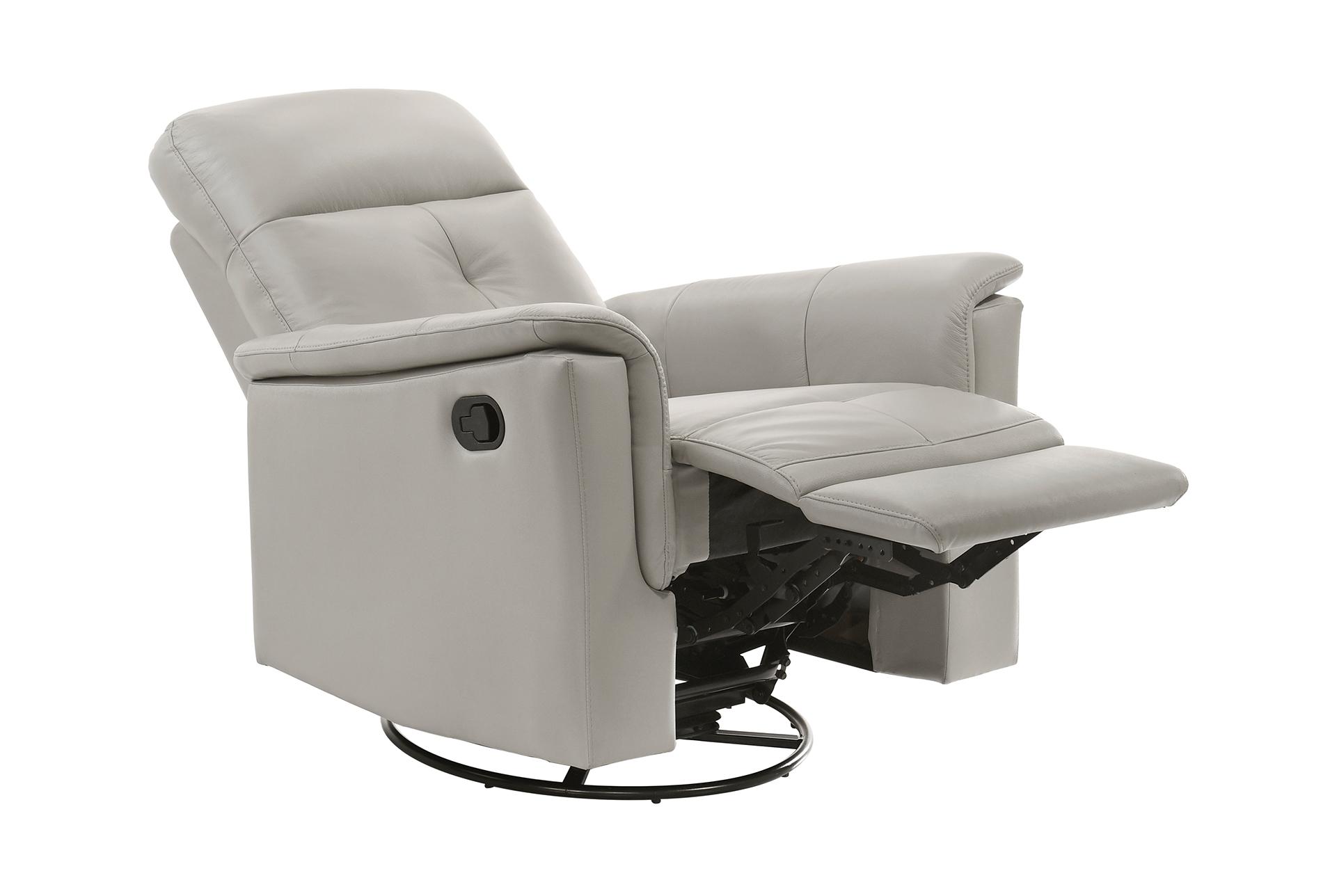croydon silver grey nursery 36" leather manual swivel glider recliner | exterior pull | rocker 12 croydon silver grey nursery 36" leather manual swivel glider recliner | exterior pull | rocker
