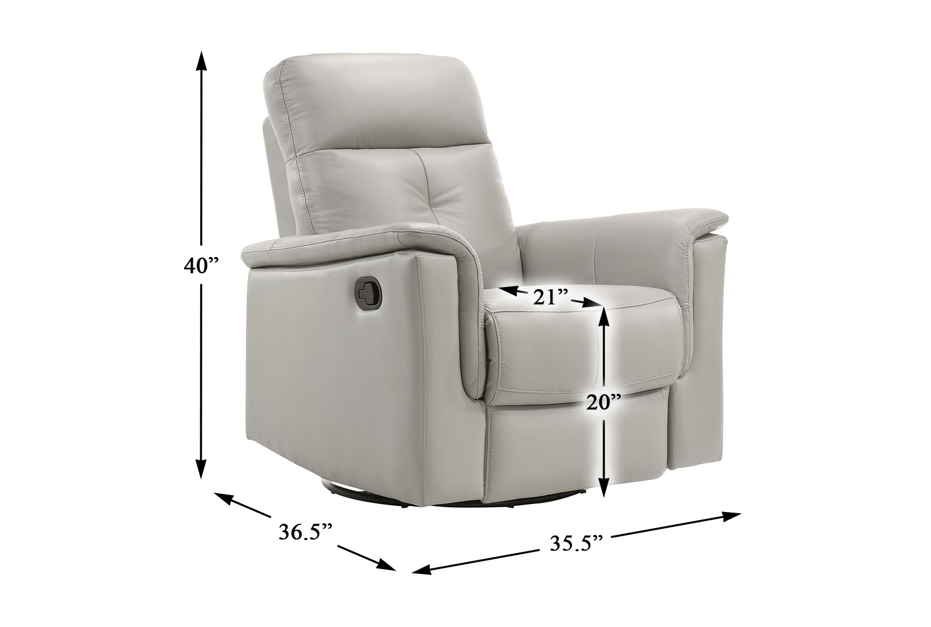 croydon silver grey nursery 36" leather manual swivel glider recliner | exterior pull | rocker 13 croydon silver grey nursery 36" leather manual swivel glider recliner | exterior pull | rocker