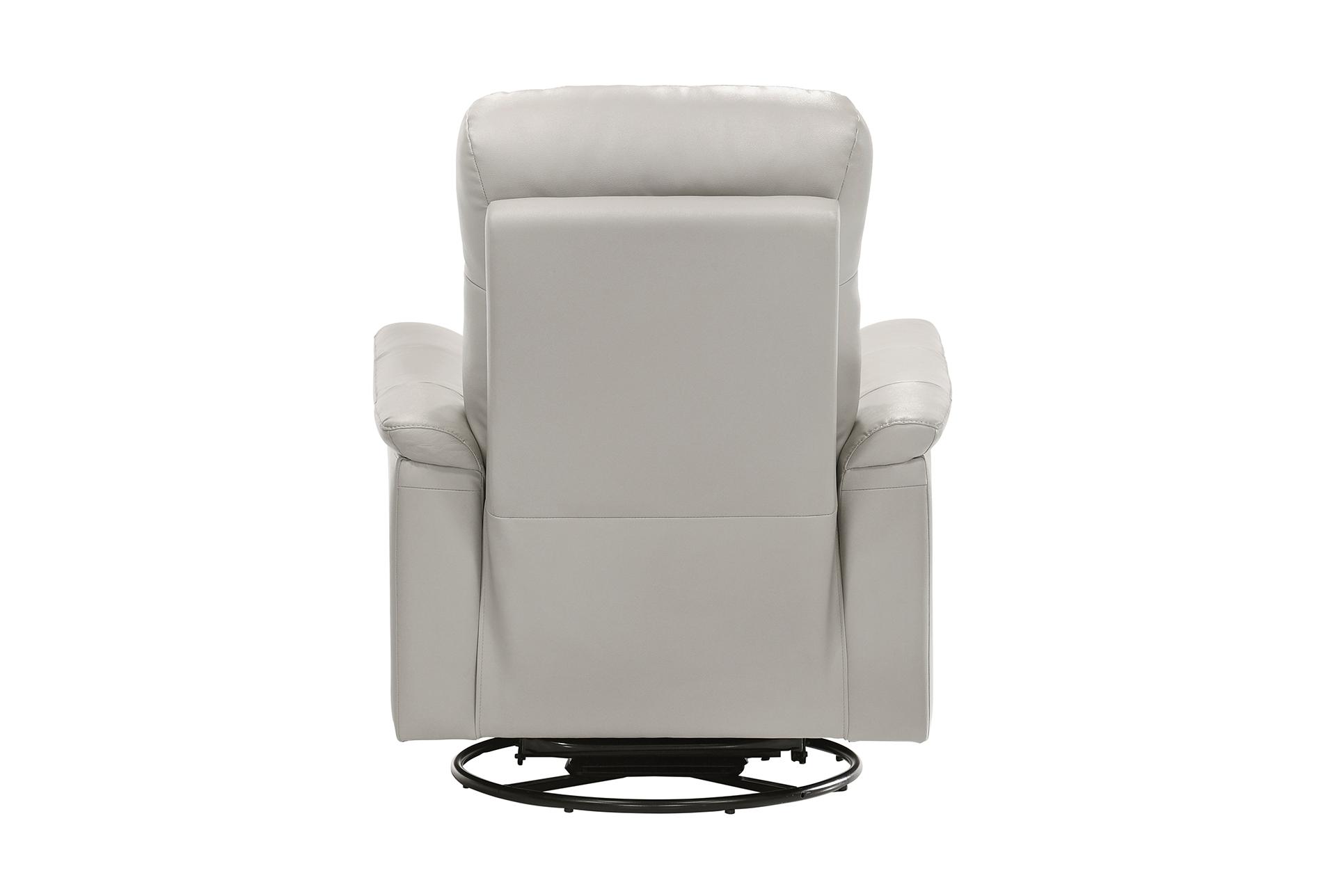 croydon silver grey nursery 36" leather manual swivel glider recliner | exterior pull | rocker 15 croydon silver grey nursery 36" leather manual swivel glider recliner | exterior pull | rocker