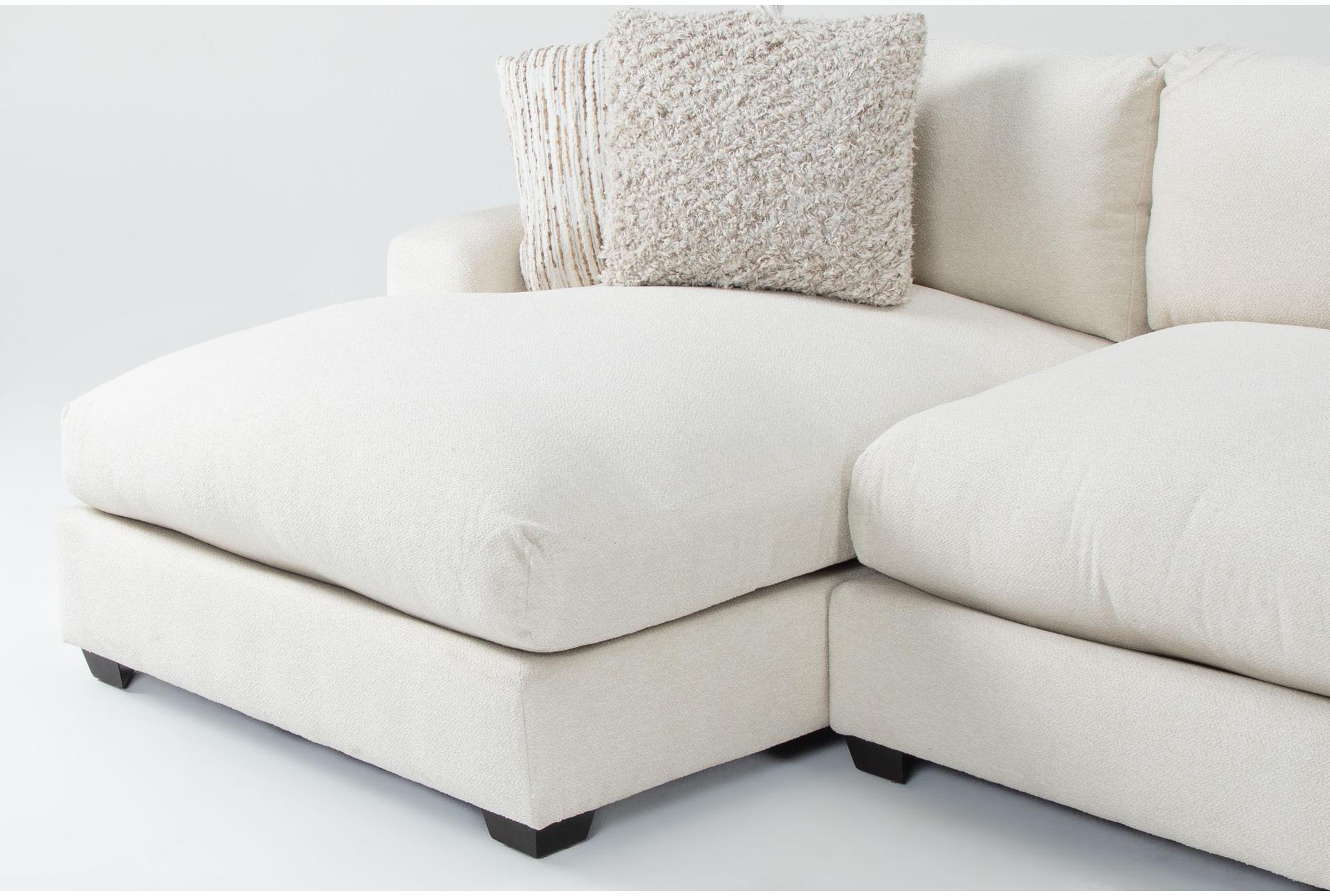 cataleya ivory beige boucle fabric 133" 2 piece sectional with left arm facing chaise 11 cataleya ivory beige boucle fabric 133" 2 piece sectional with left arm facing chaise