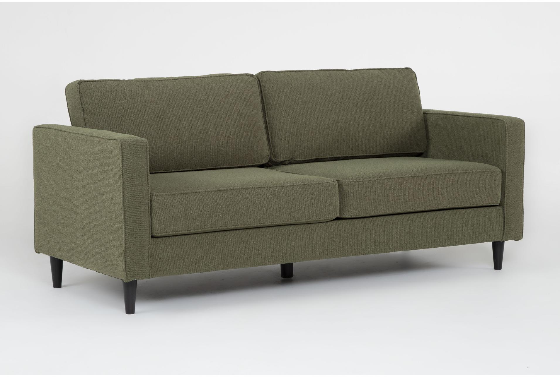 calais ii sage green boucle fabric modern 78" sofa 8 calais ii sage green boucle fabric modern 78" sofa