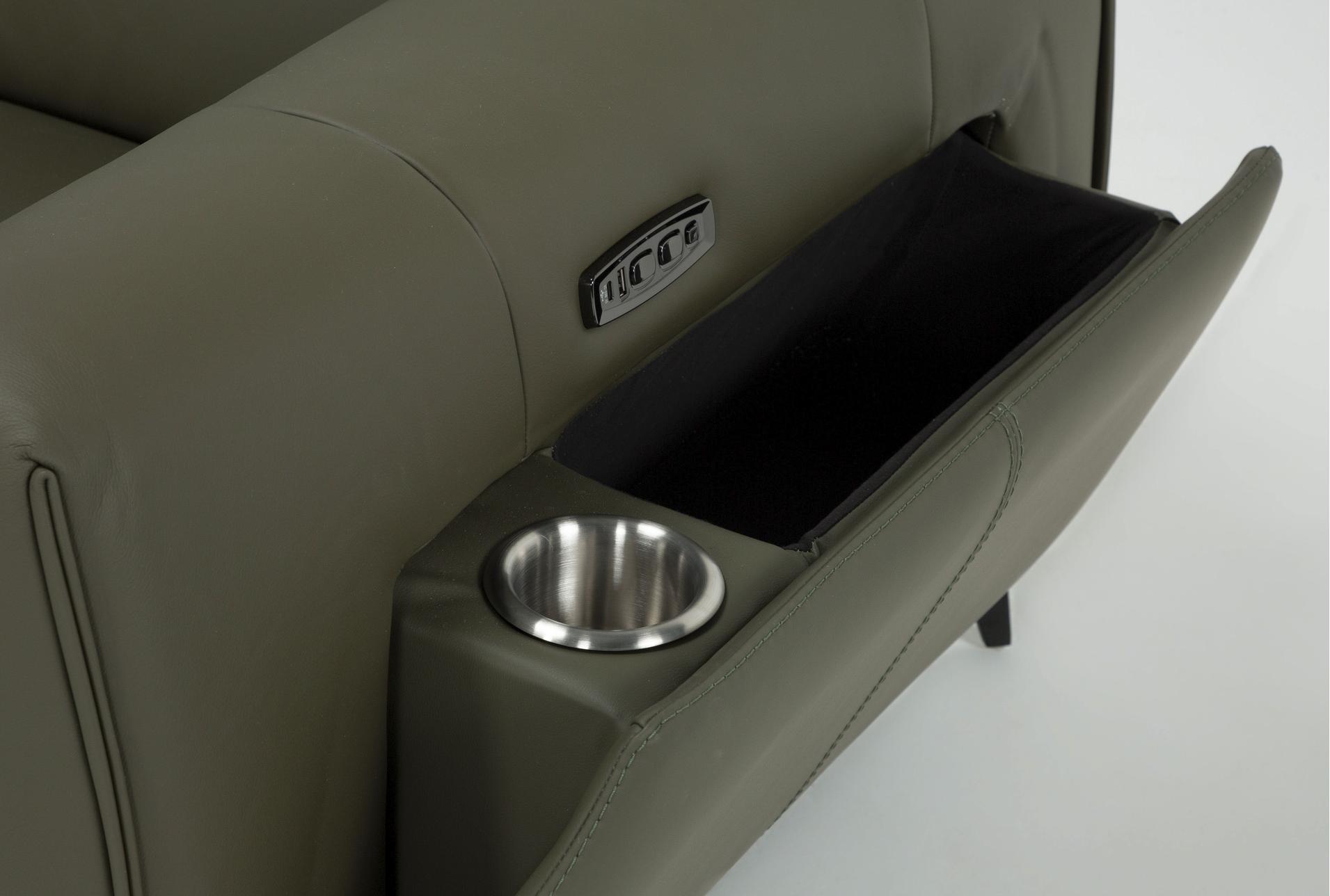 cullen olive green leather 114" 5 piece power zero gravity reclining modular sectional with armless recliner armless chair power headrest storage hidden cupholders & usb 21 cullen olive green leather 114" 5 piece power zero gravity reclining modular sectional with armless recliner armless chair power headrest storage hidden cupholders & usb