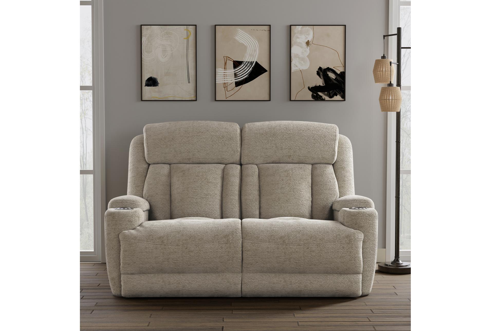 elisa fawn white polyester 65" power reclining loveseat with power headrest cupholders & usb 12 elisa fawn white polyester 65" power reclining loveseat with power headrest cupholders & usb