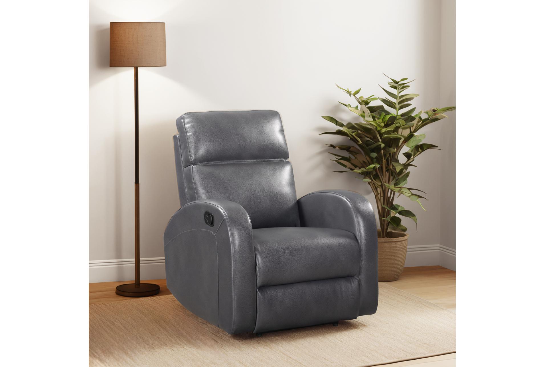 paxton 34" grey manual recliner 4 paxton 34" grey manual recliner
