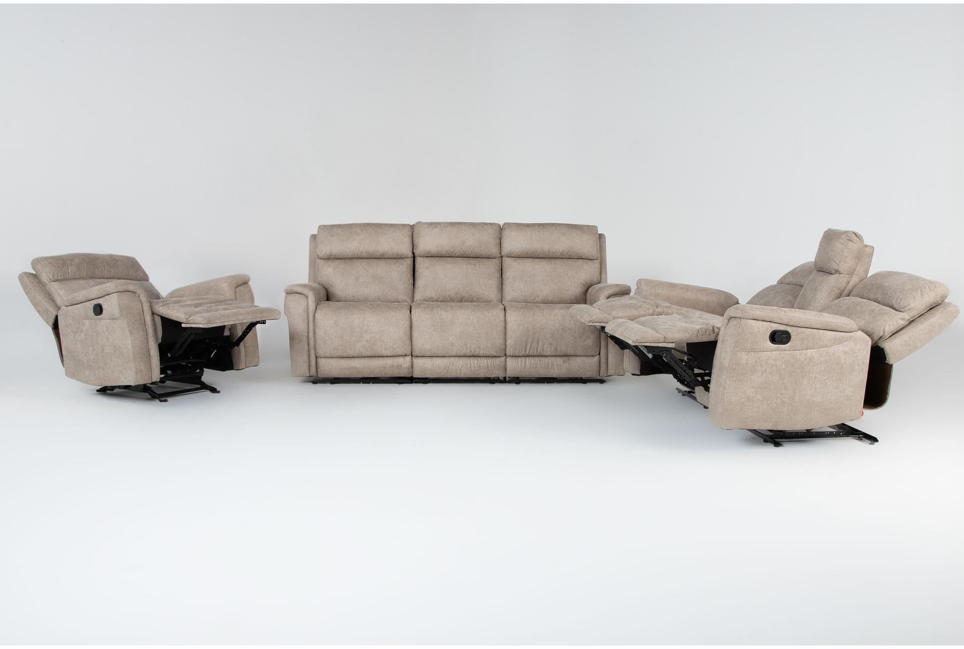 caspian natural beige 7 piece manual reclining modular living room set with sofa console loveseat & glider recliner 11 caspian natural beige 7 piece manual reclining modular living room set with sofa console loveseat & glider recliner