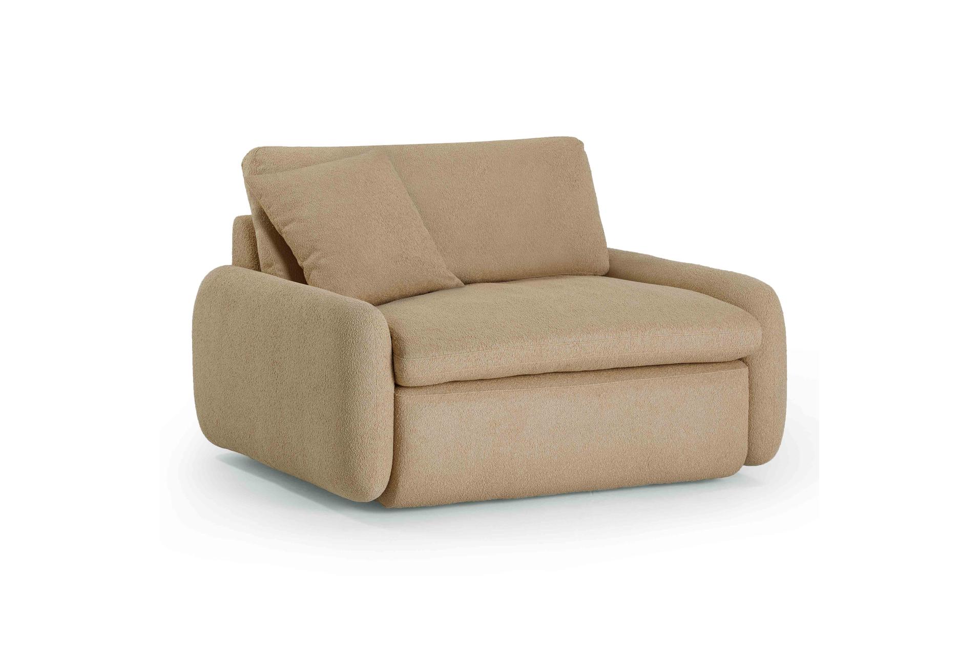 rachelle tan brown boucle fabric oversized lounge chair with throw pillow 1 rachelle tan brown boucle fabric oversized lounge chair with throw pillow