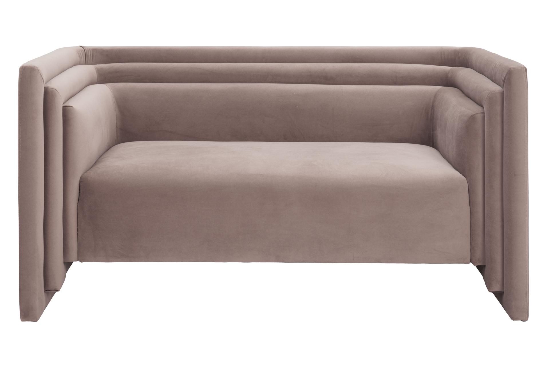 trippel taupe brown velvet 56" loveseat with arms 11 trippel taupe brown velvet 56" loveseat with arms